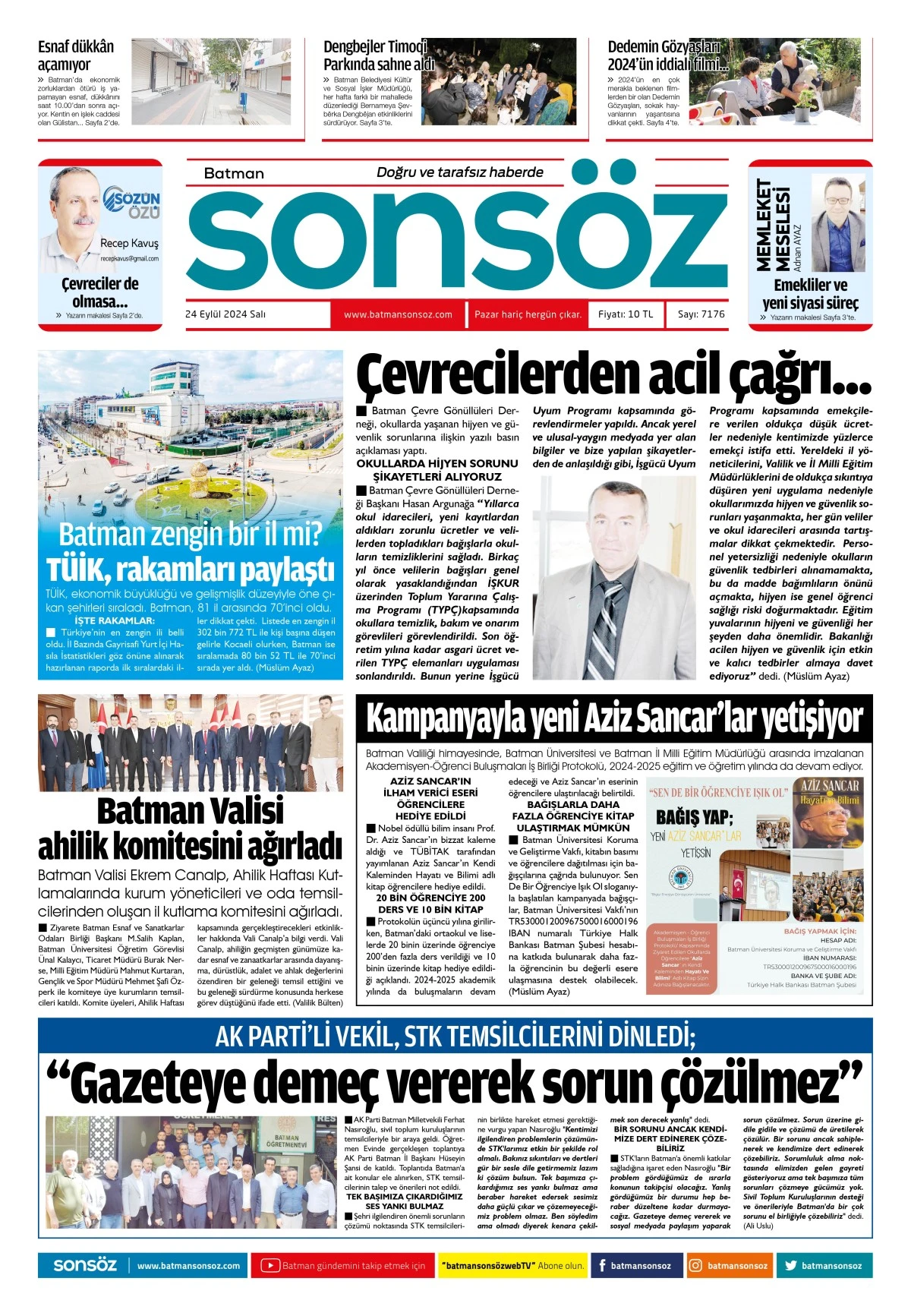 24 Eyl&uuml;l 2024 e-gazete