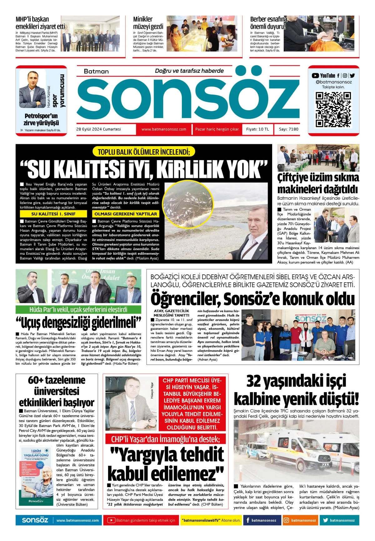 28 Eyl&uuml;l 2024 e-gazete