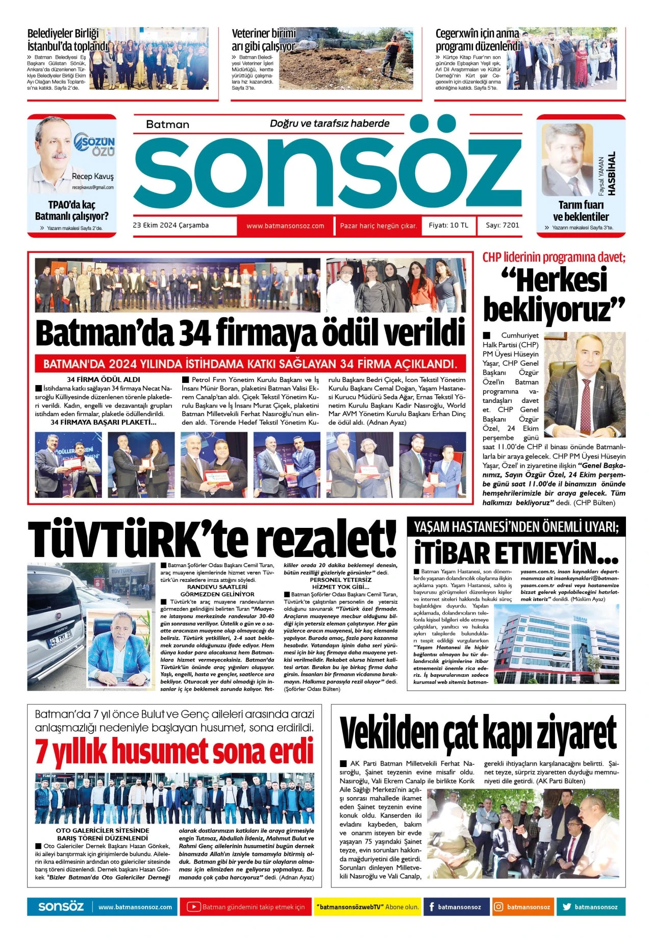 23 Ekim 2024 e-gazete