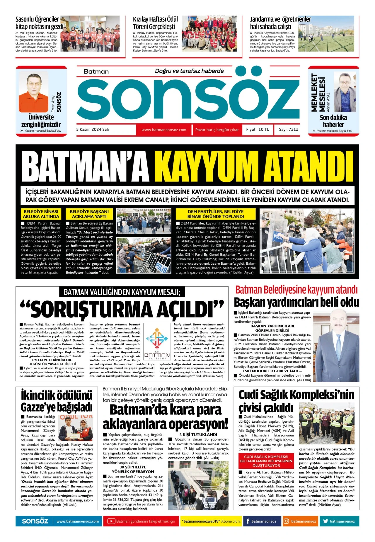 5 Kasım 2024 e-gazete