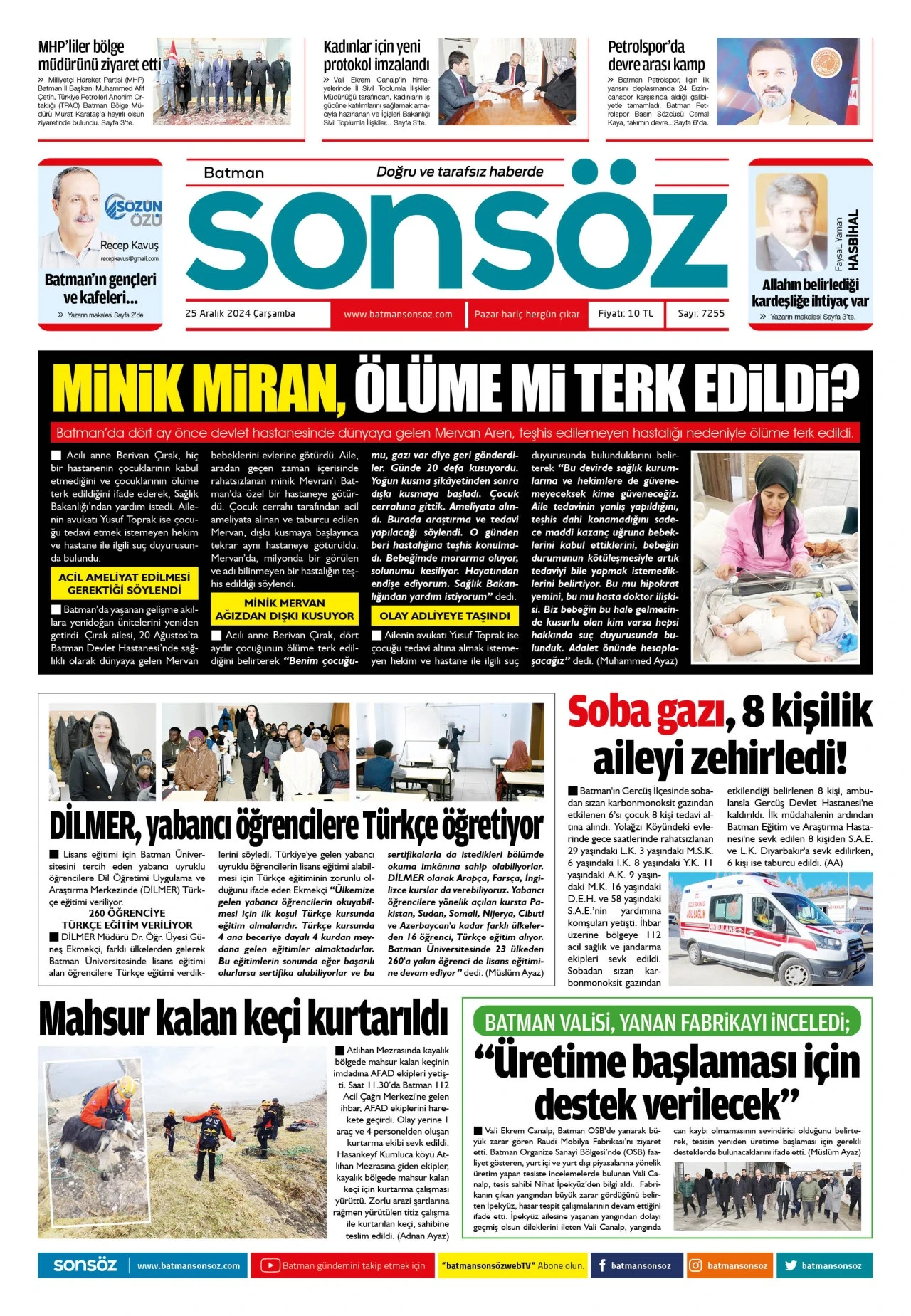 25 Aralık 2024 e-gazete