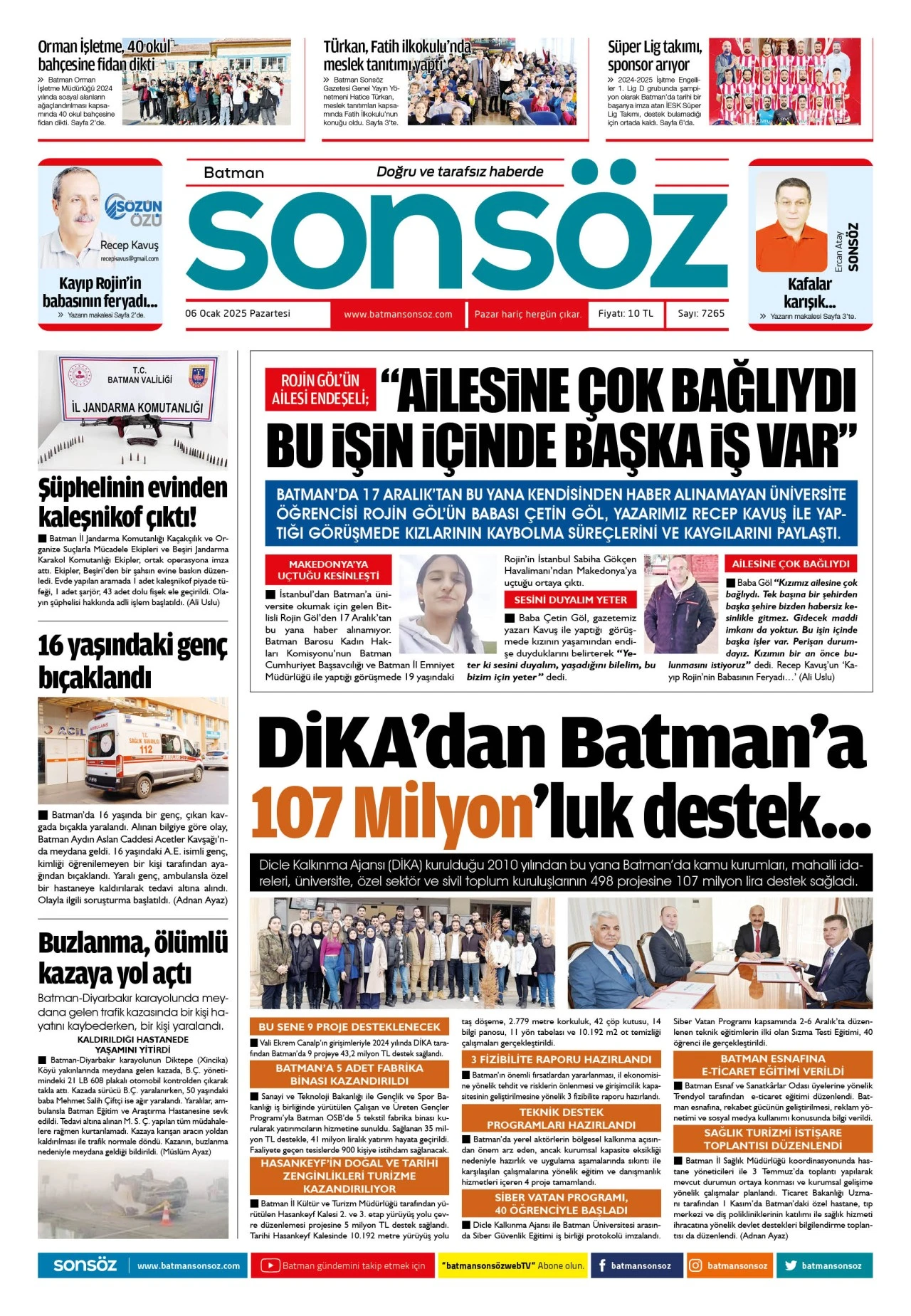 6 Ocak 2025 e-gazete