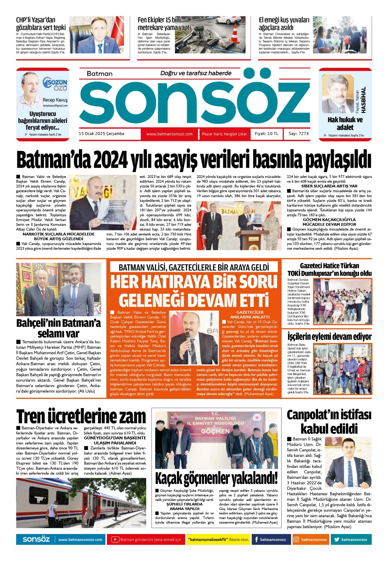 15 Ocak 2025 e-gazete