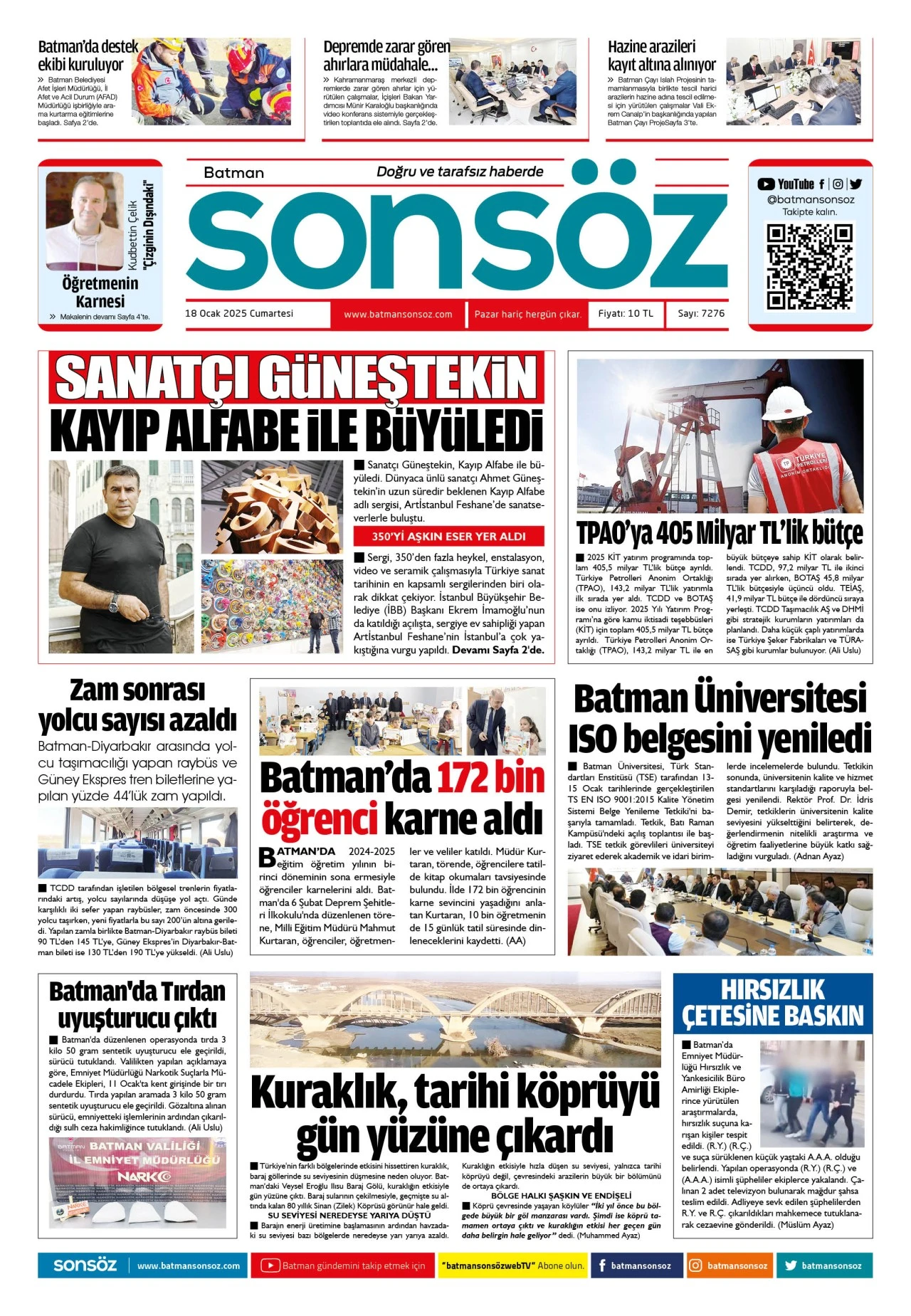 18 Ocak 2025 e-gazete