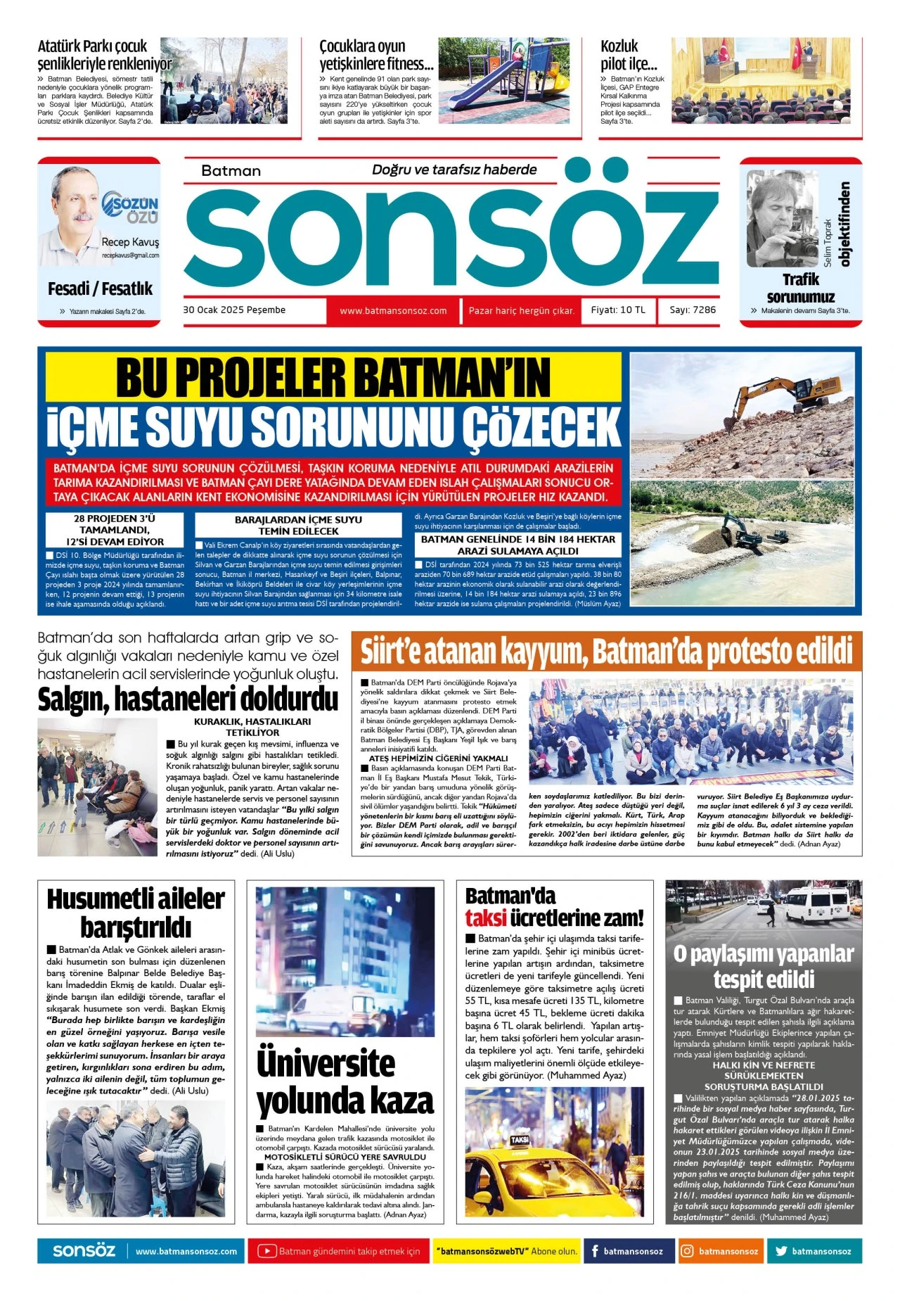 30 Ocak 2025 e-gazete