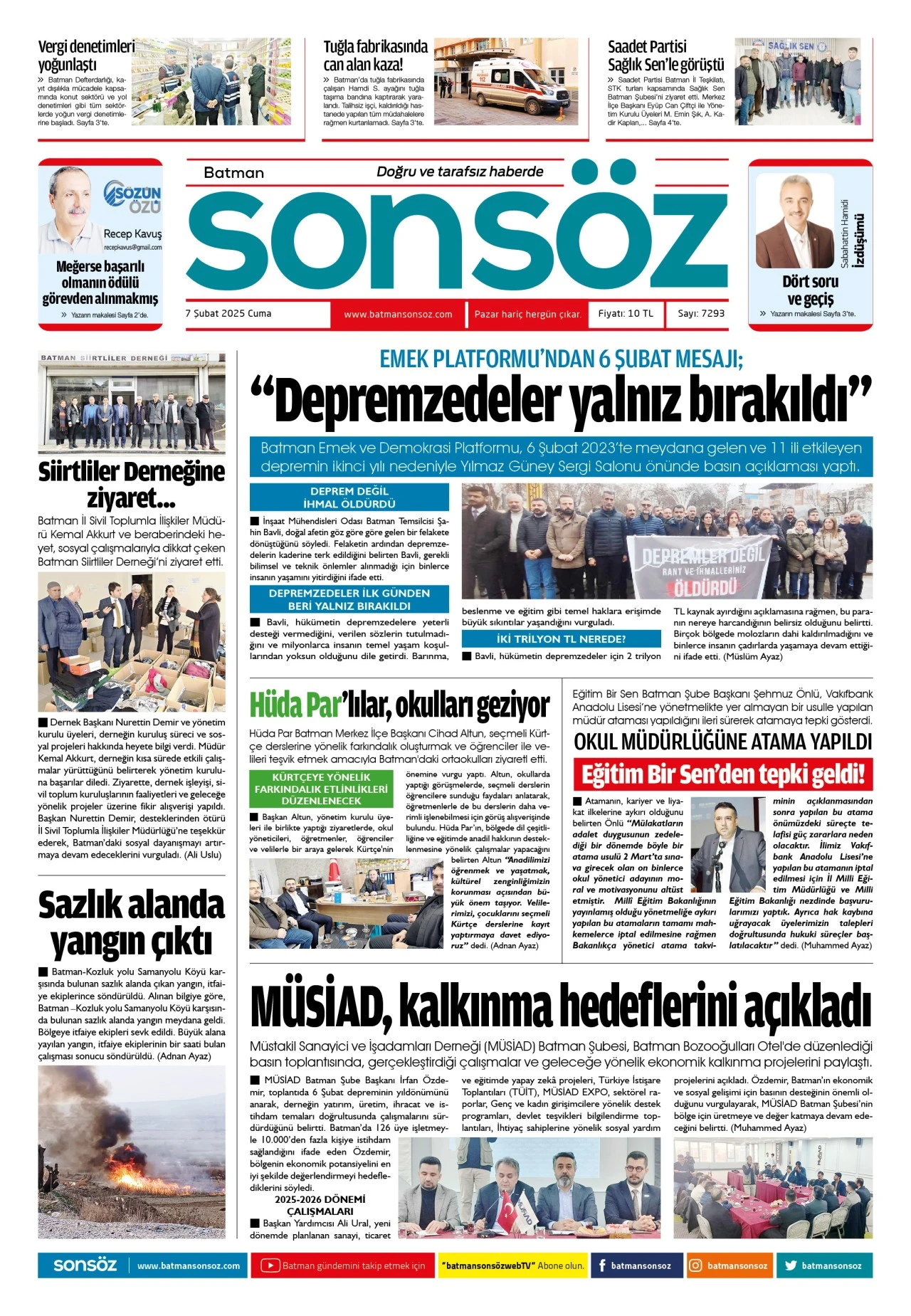 7 Şubat 2025 e-gazete