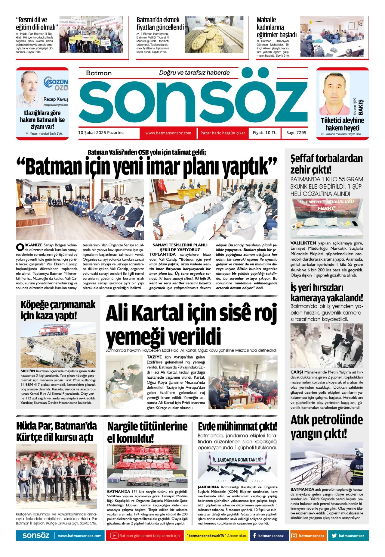 10 Şubat 2025 e-gazete