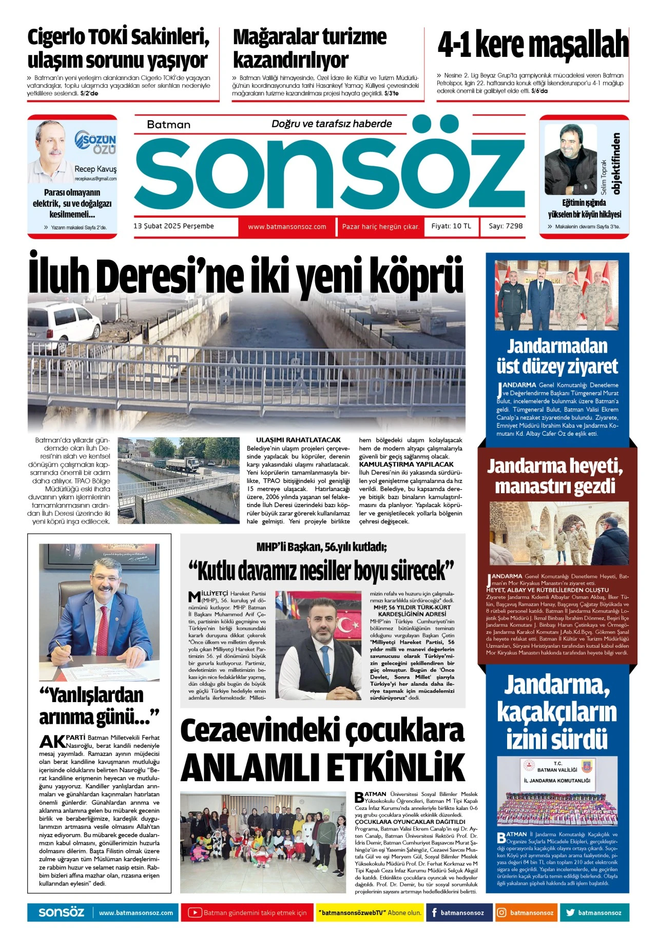 13 Şubat 2025 e-gazete