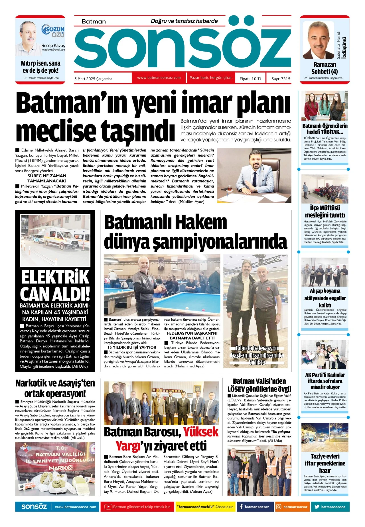 5 Mart 2025 e-gazete
