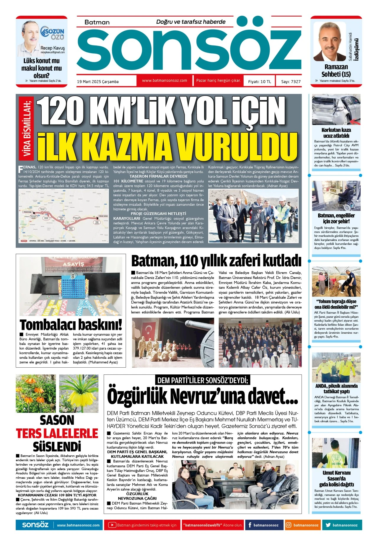 19 Mart 2025 e-gazete