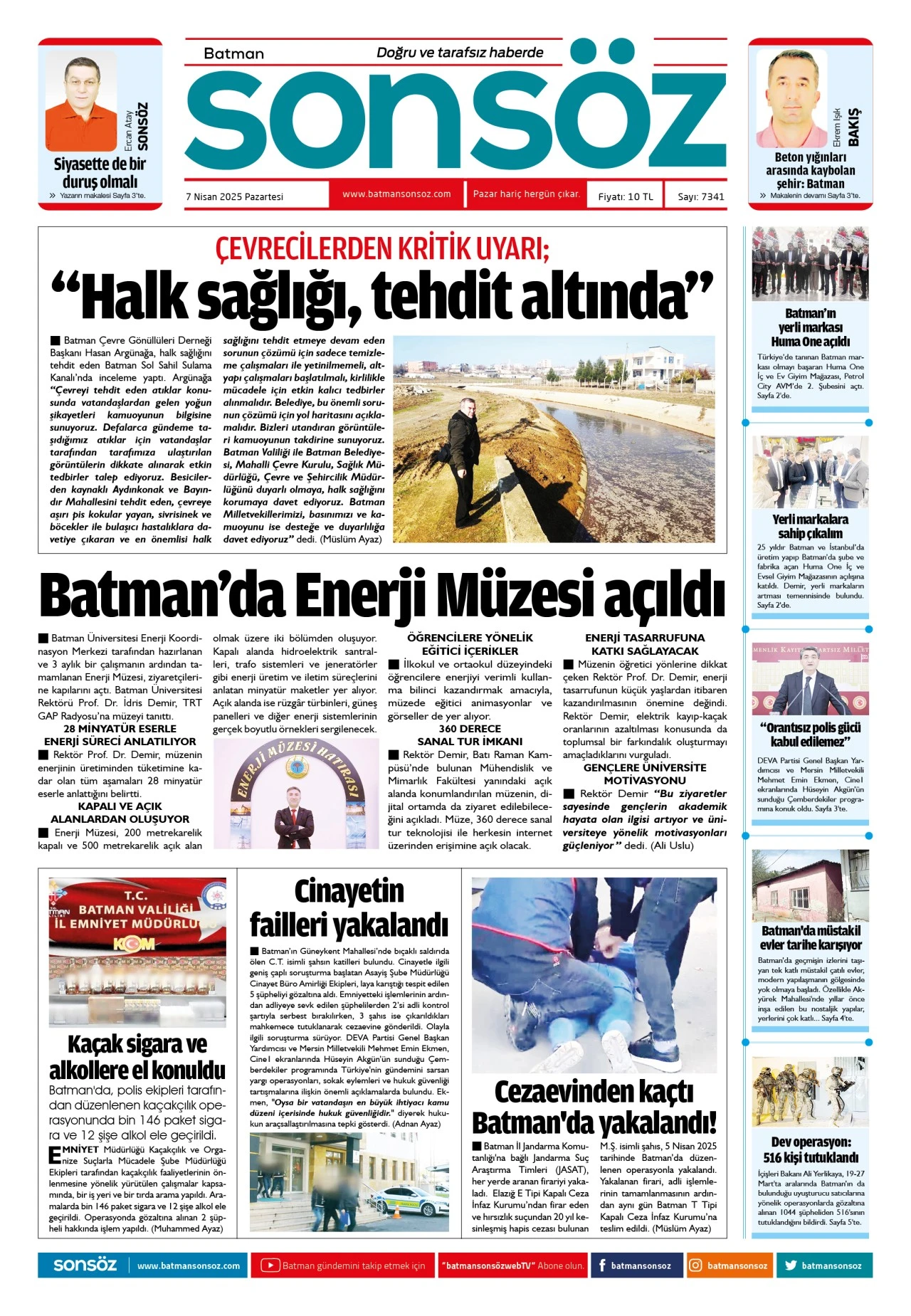 7 Nisan 2025 e-gazete