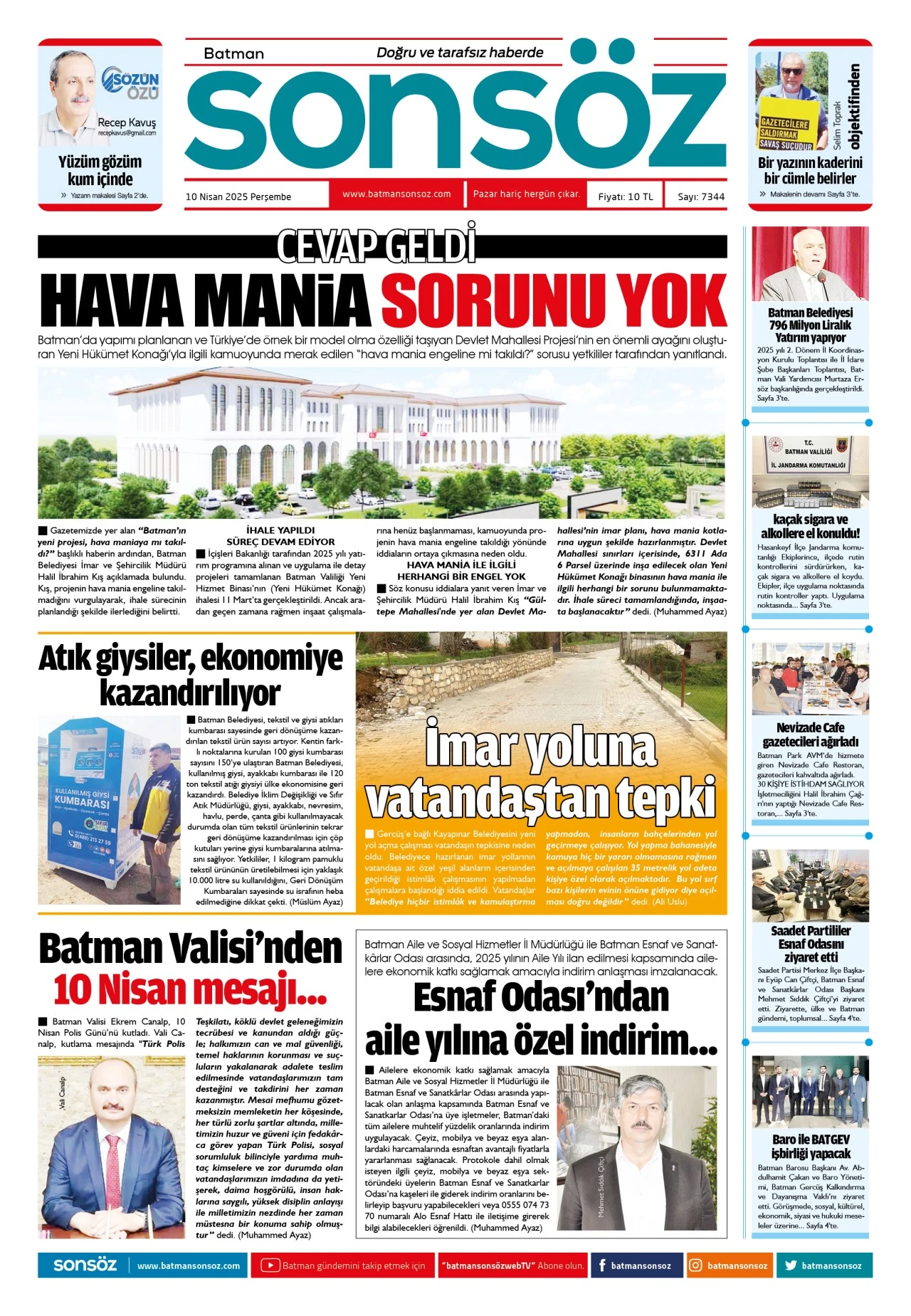 10 Nisan 2025 e-gazete