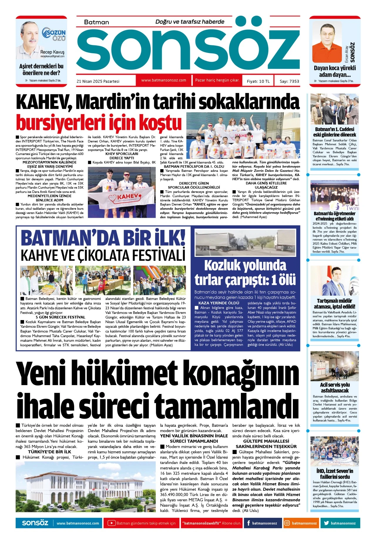 21 Nisan 2025 e-gazete