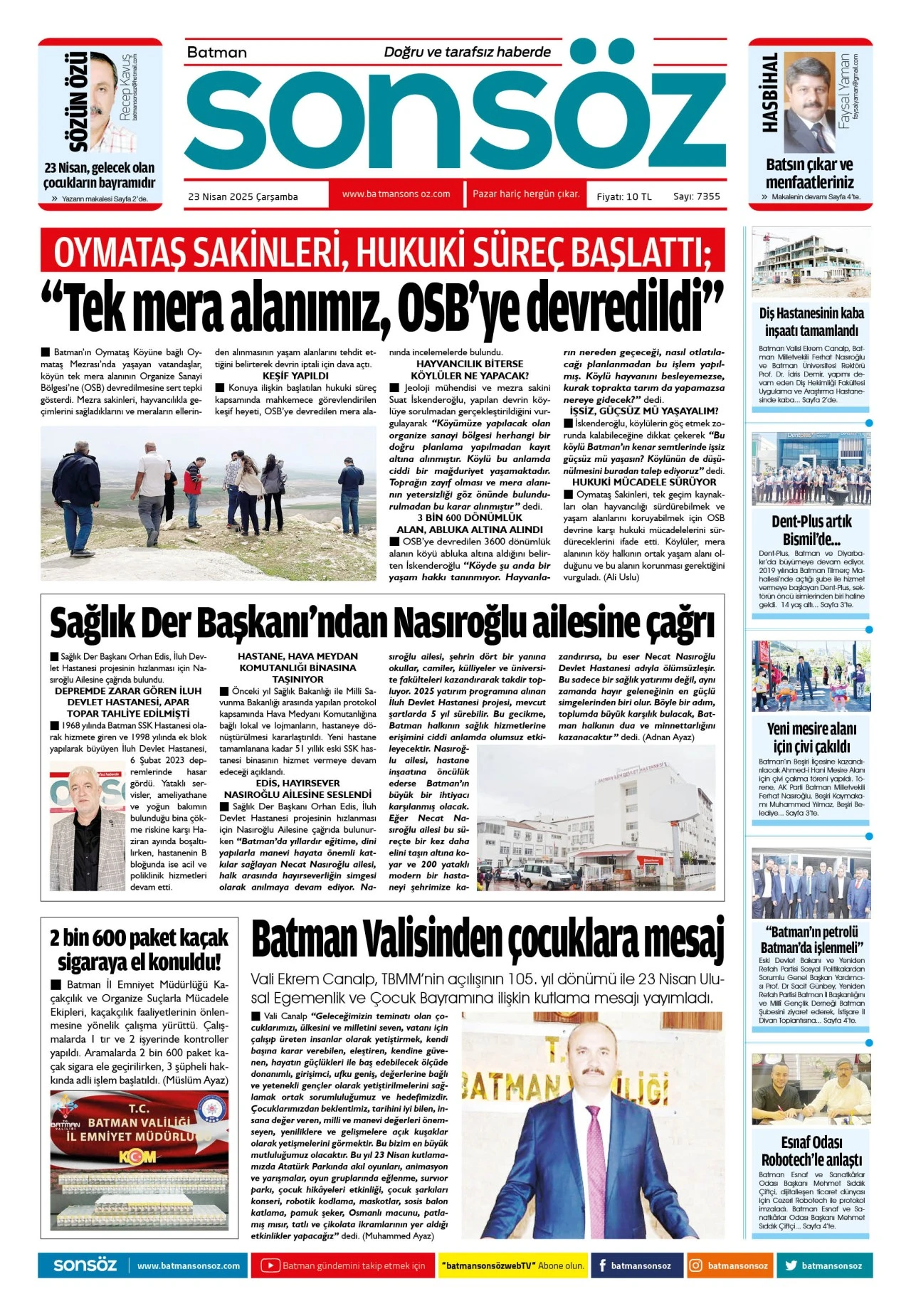 23 Nisan 2025 e-gazete