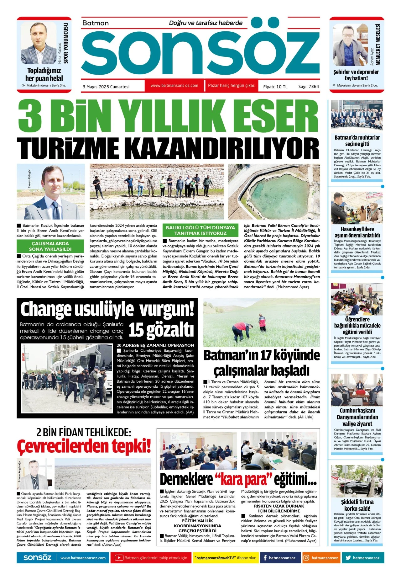 3 Mayıs 2025 e-gazete