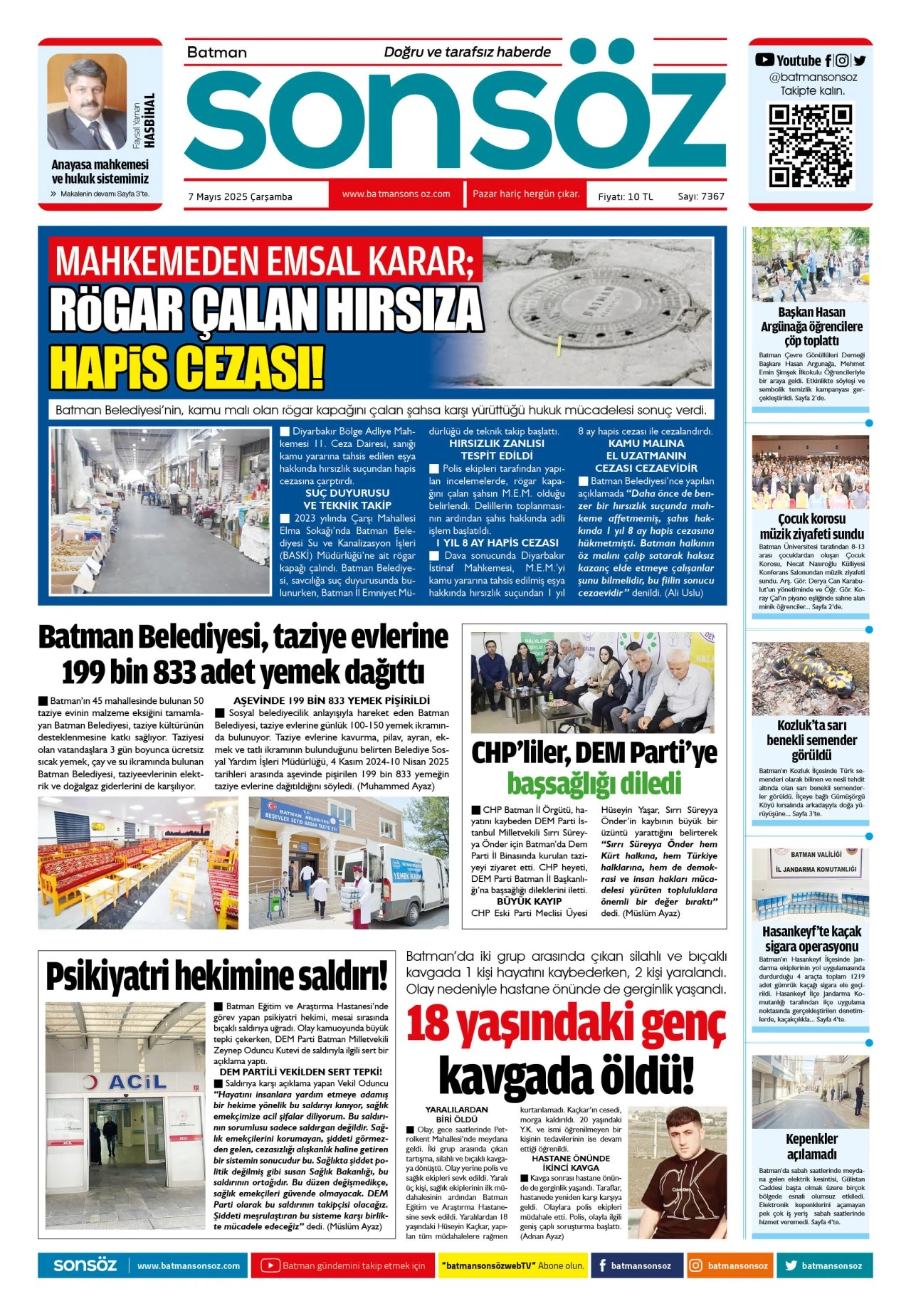 7 Mayıs 2025 e-gazete
