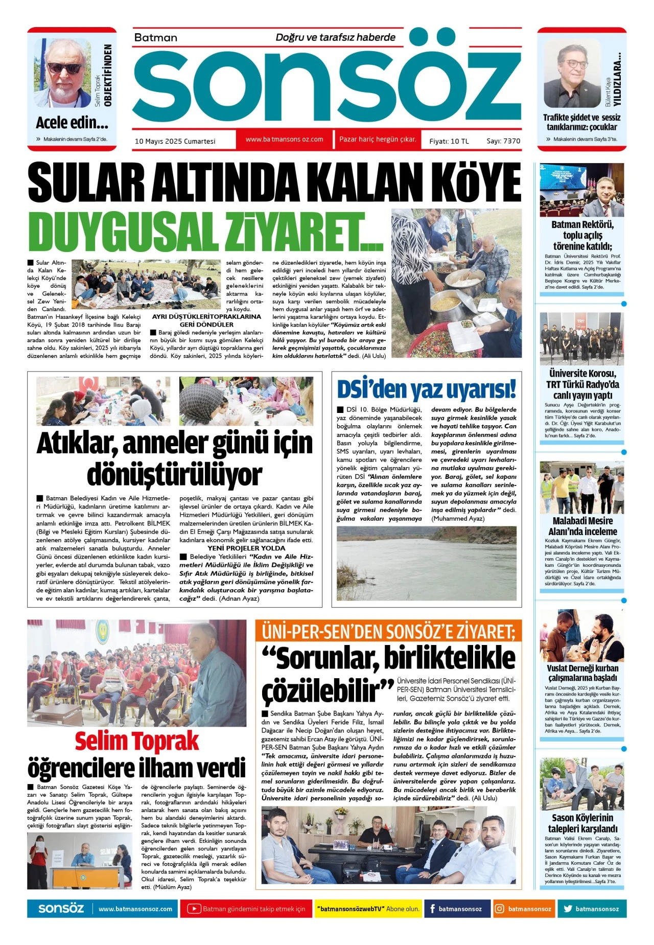 10 Mayıs 2025 e-gazete