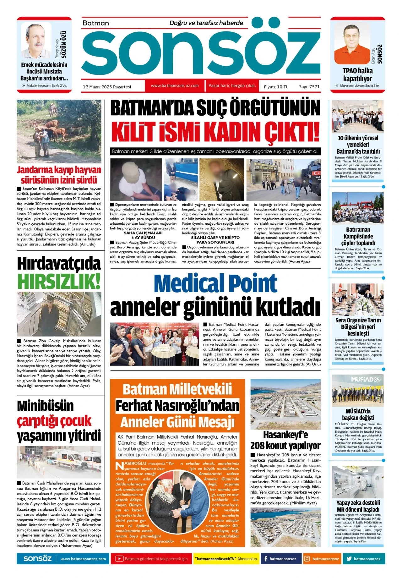 12 Mayıs 2025 e-gazete