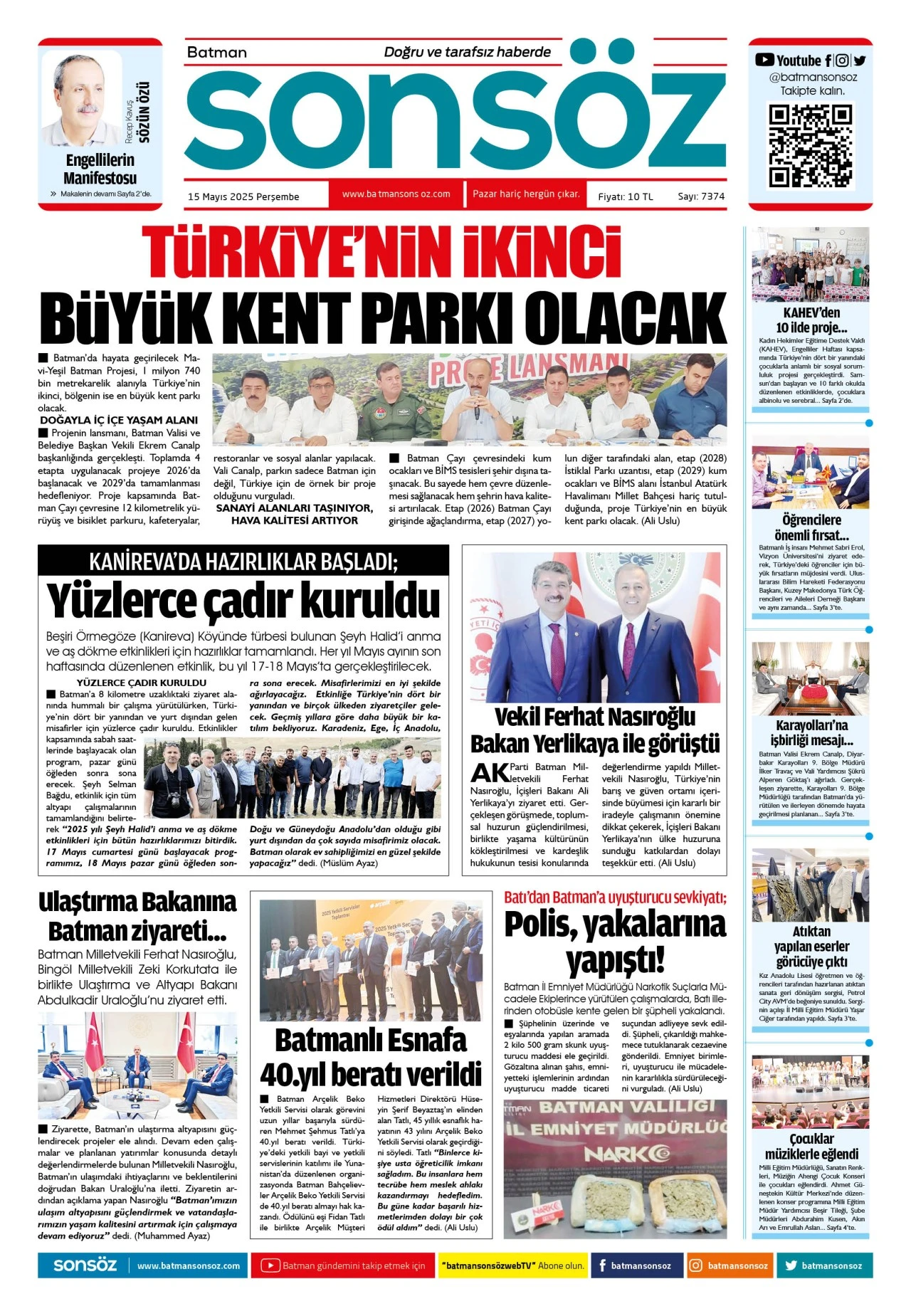 15 Mayıs 2025 e-gazete