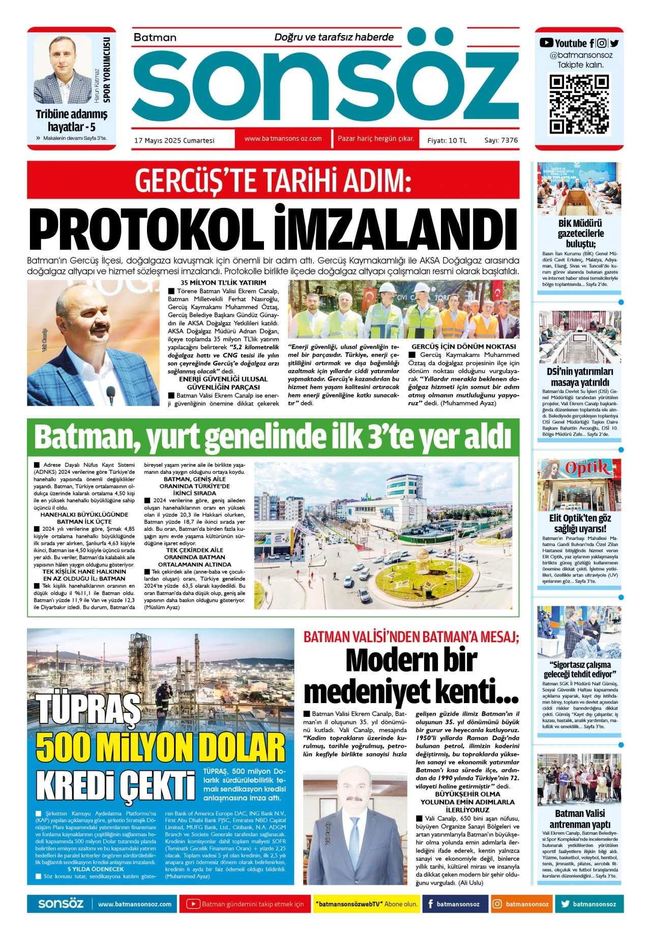 17 Mayıs 2025 e-gazete