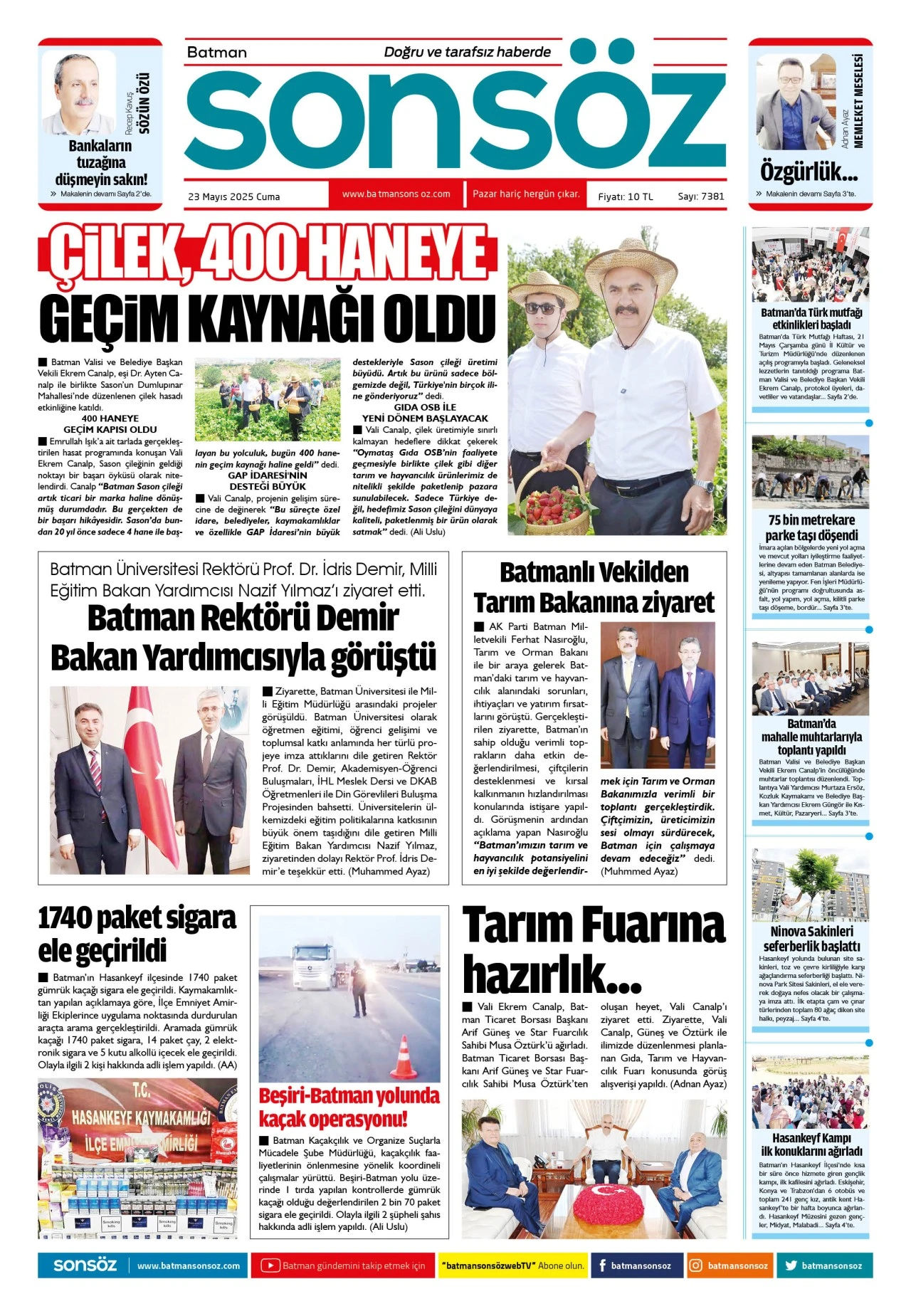 23 Mayıs 2025 e-gazete