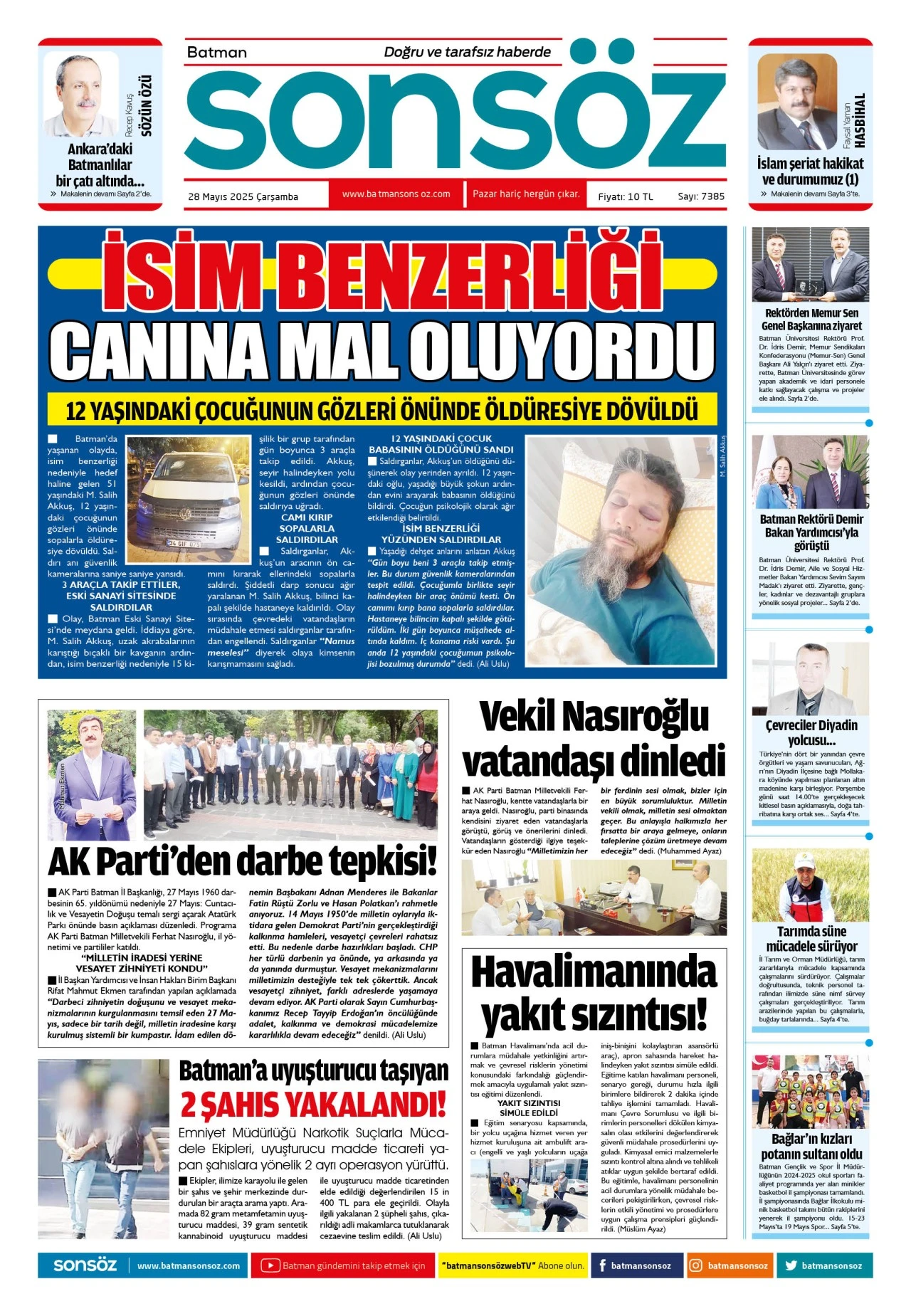 28 Mayıs 2025 e-gazete