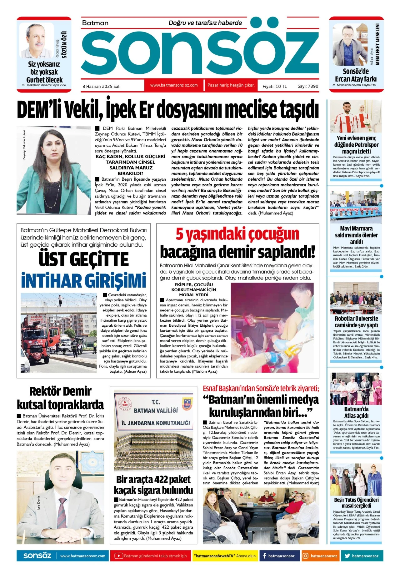 3 Haziran 2025 e-gazete
