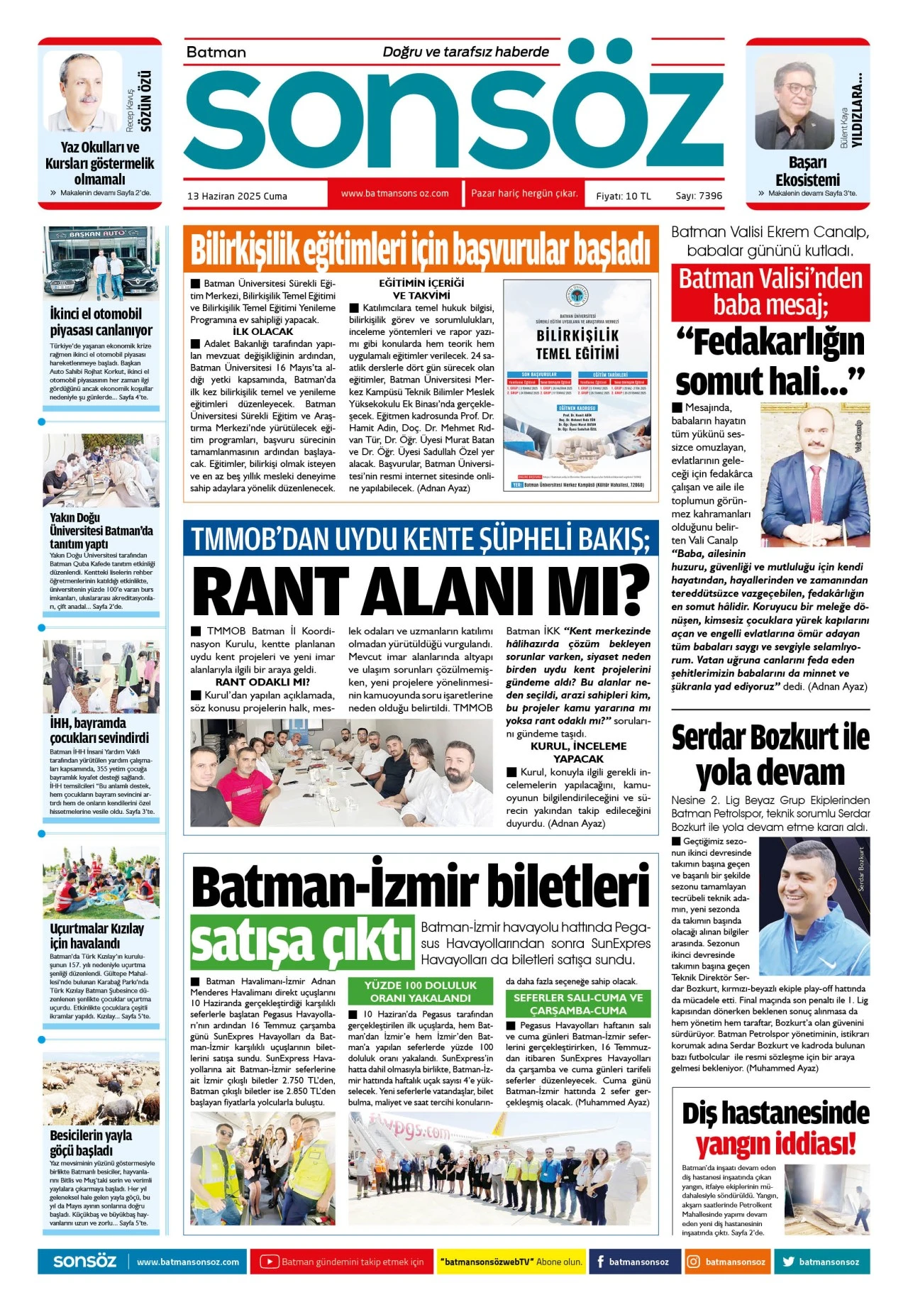 13 Haziran 2025 e-gazete