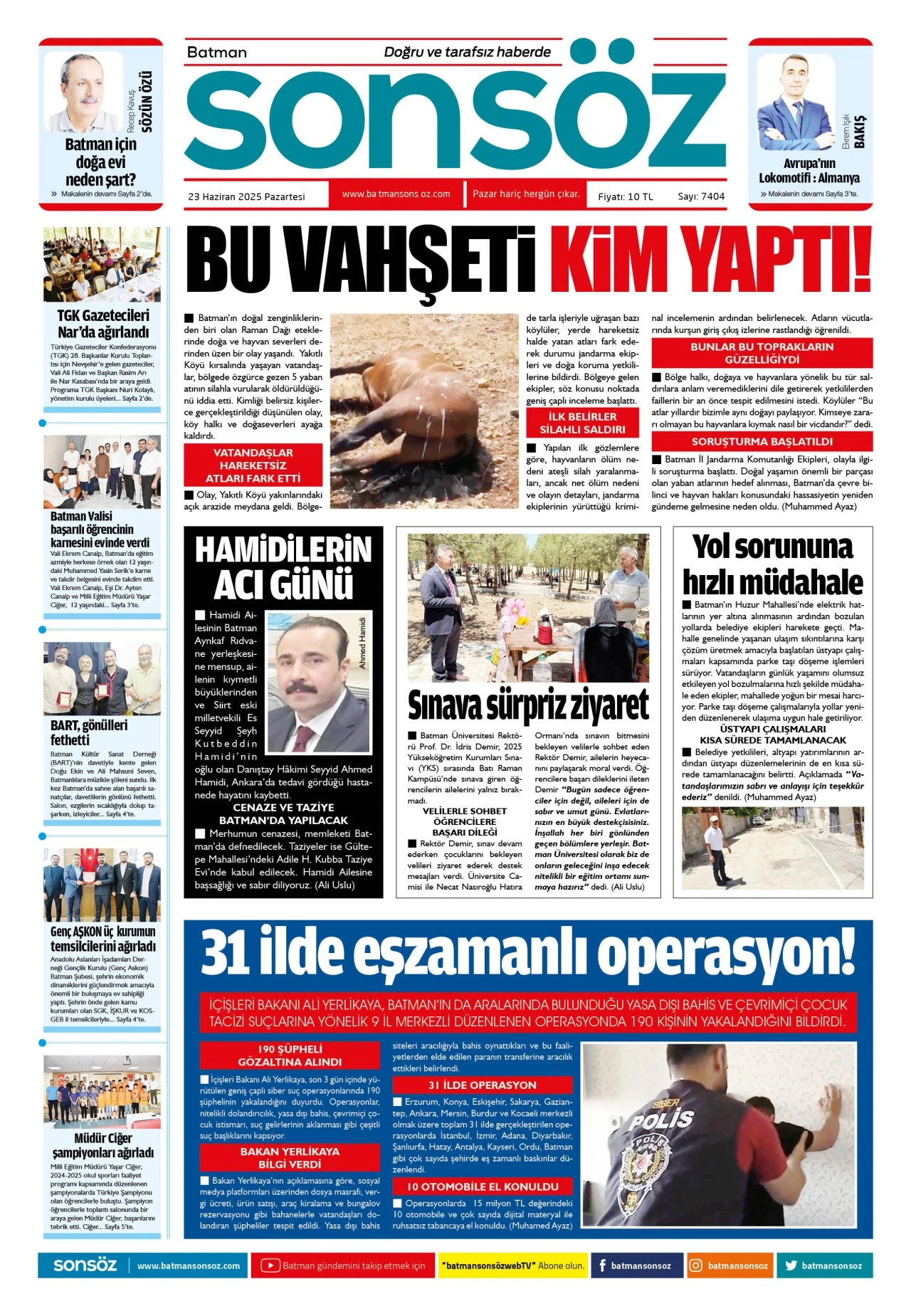 23 Haziran 2025 e-gazete