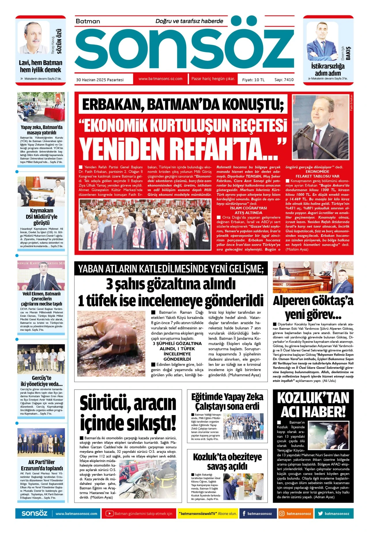 30 Haziran 2025 e-gazete