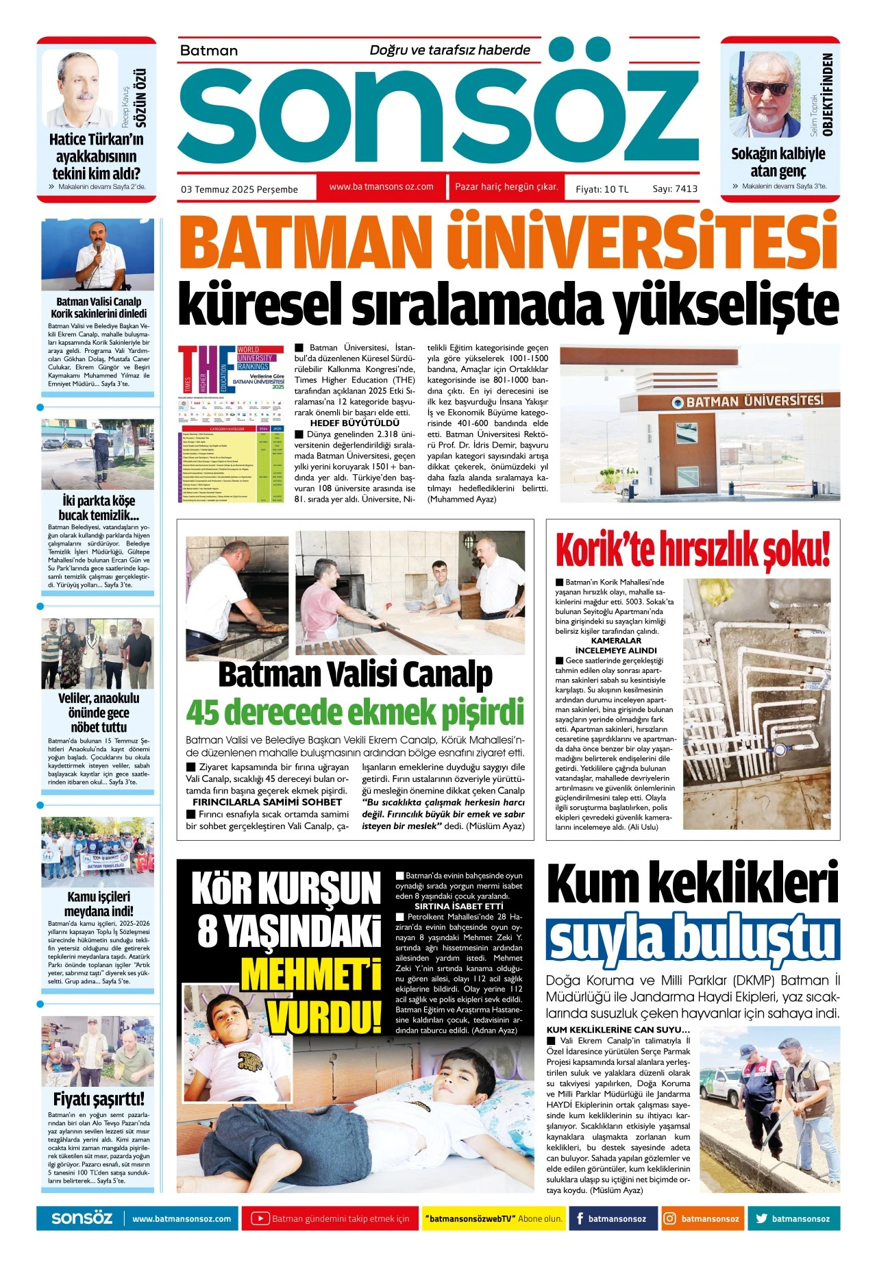 3 Temmuz 2025 e-gazete