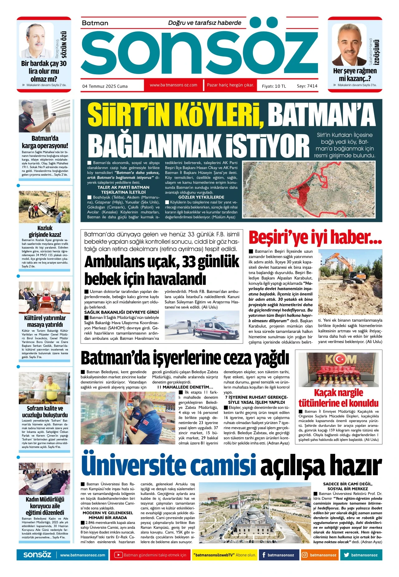 4 Temmuz 2025 e-gazete