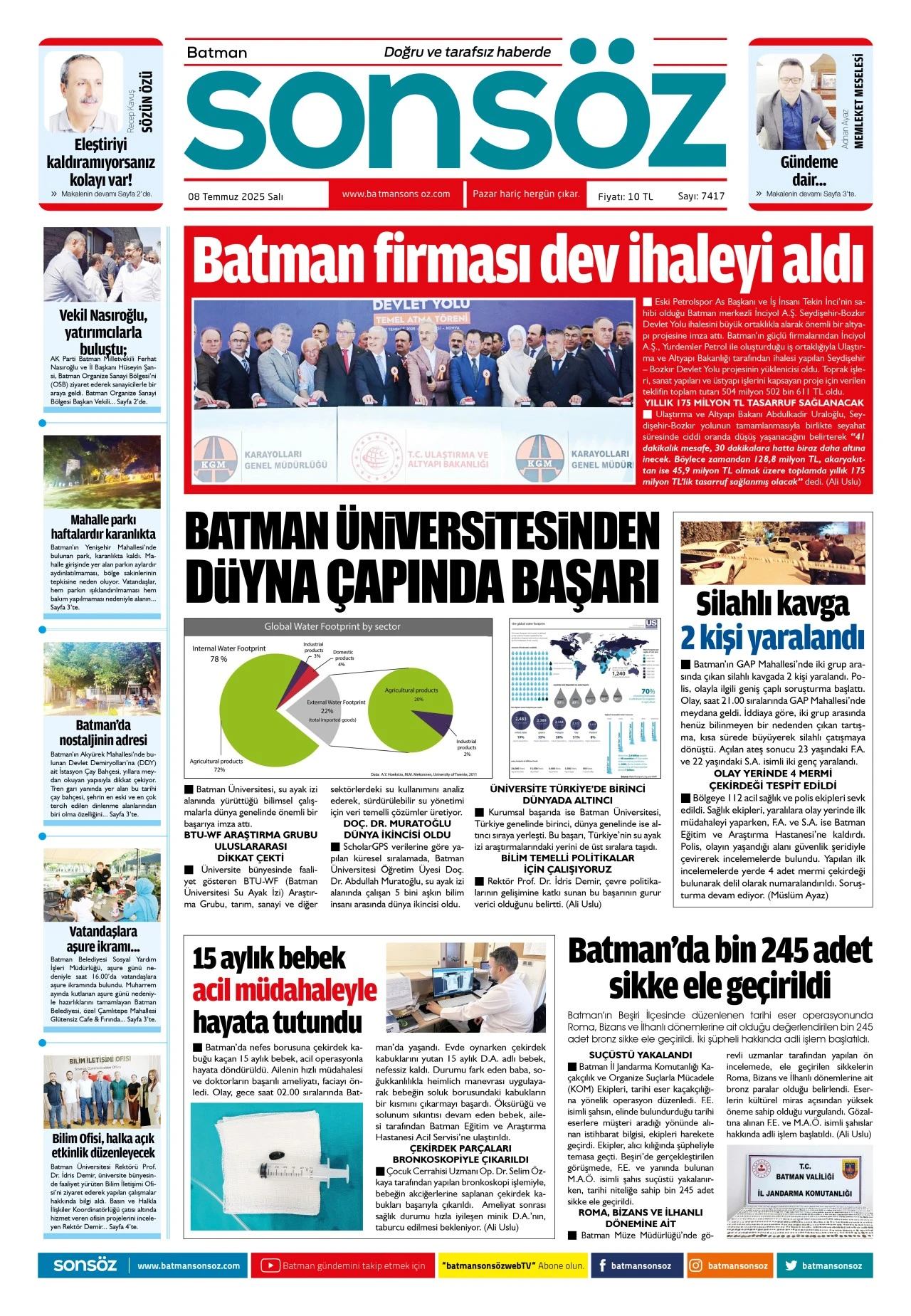 8 Temmuz 2025 e-gazete
