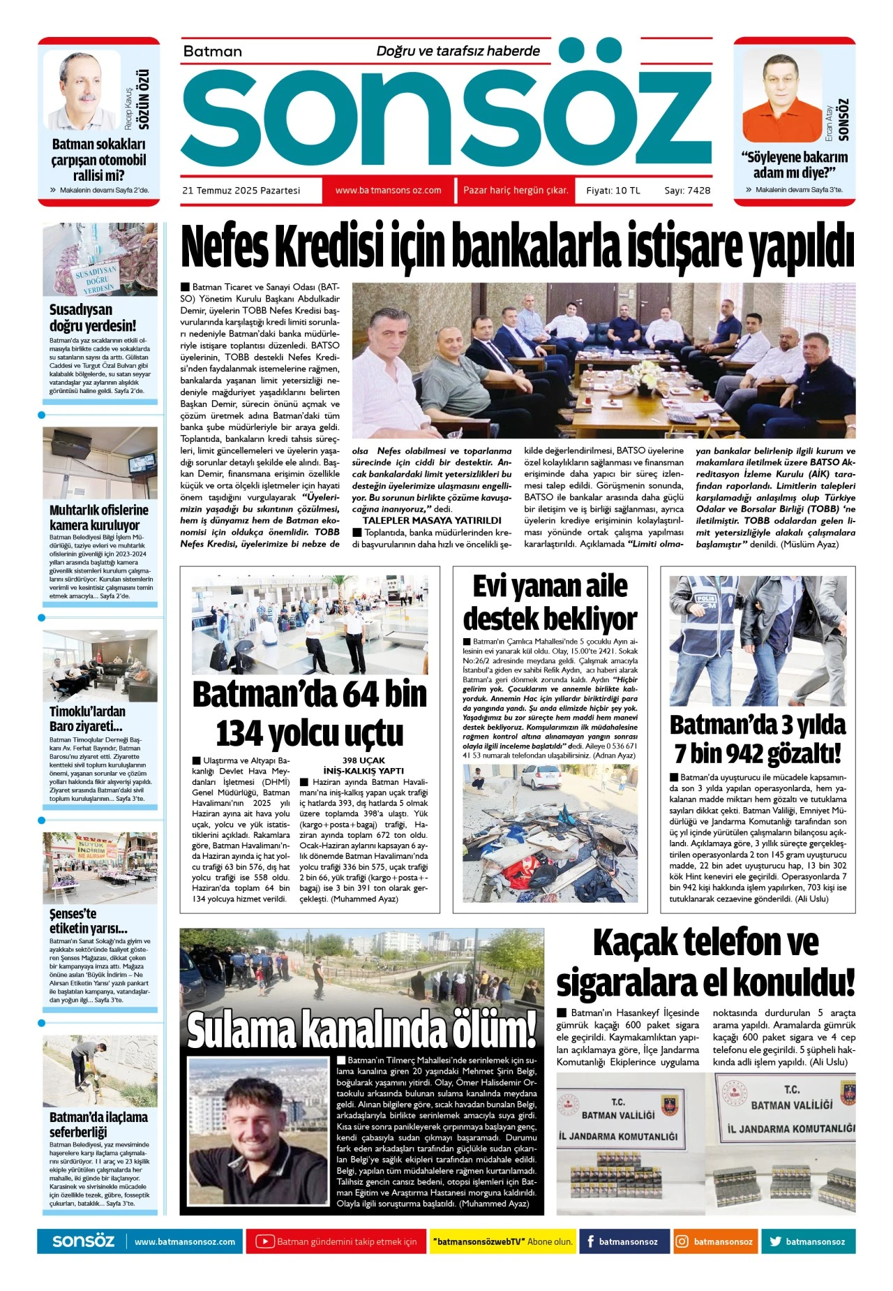 21 Temmuz 2025 e-gazete