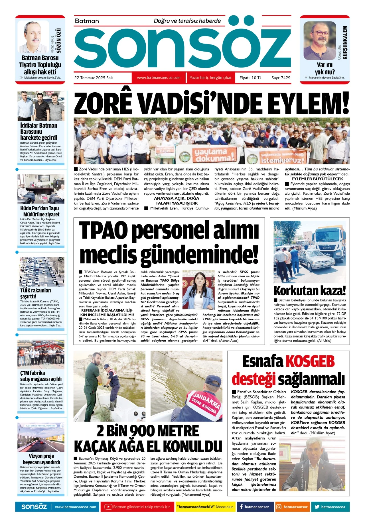 22 Temmuz 2025 e-gazete