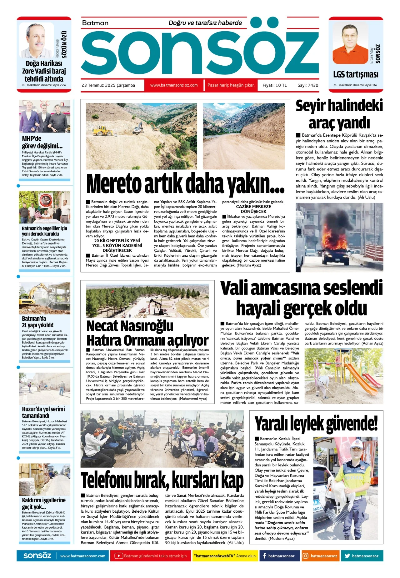 23 Temmuz 2025 e-gazete