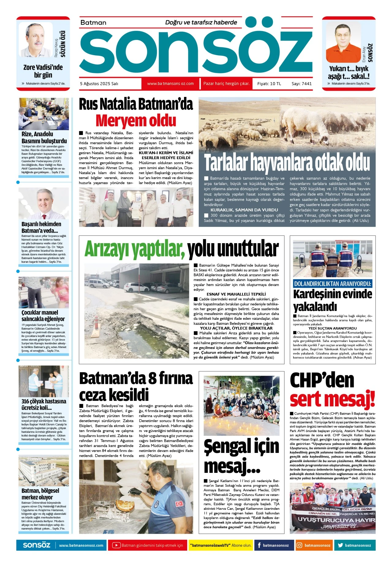5 Ağustos 2025 e-gazete