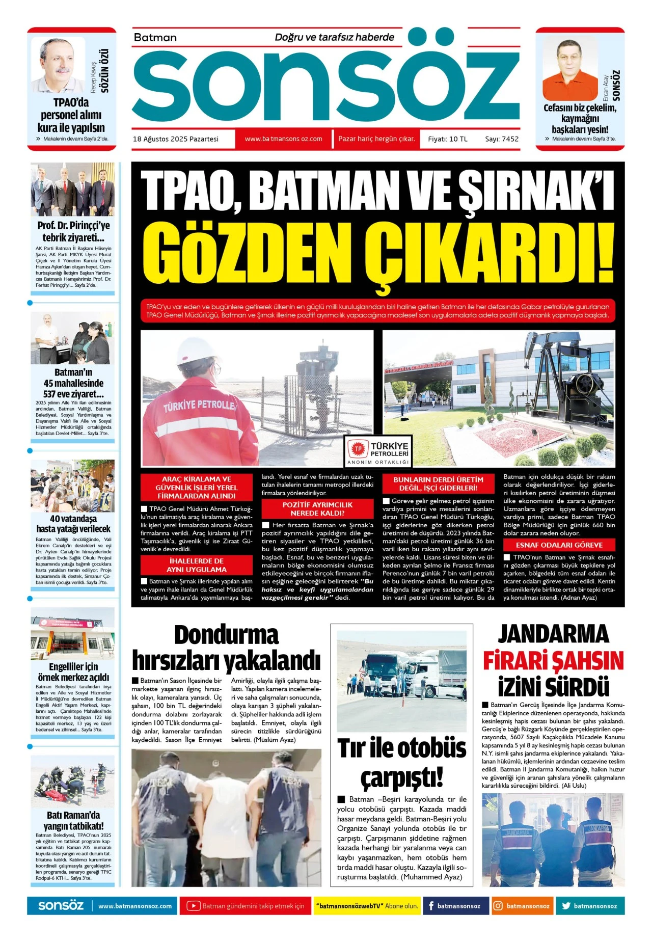 18 Ağustos 2025 e-gazete