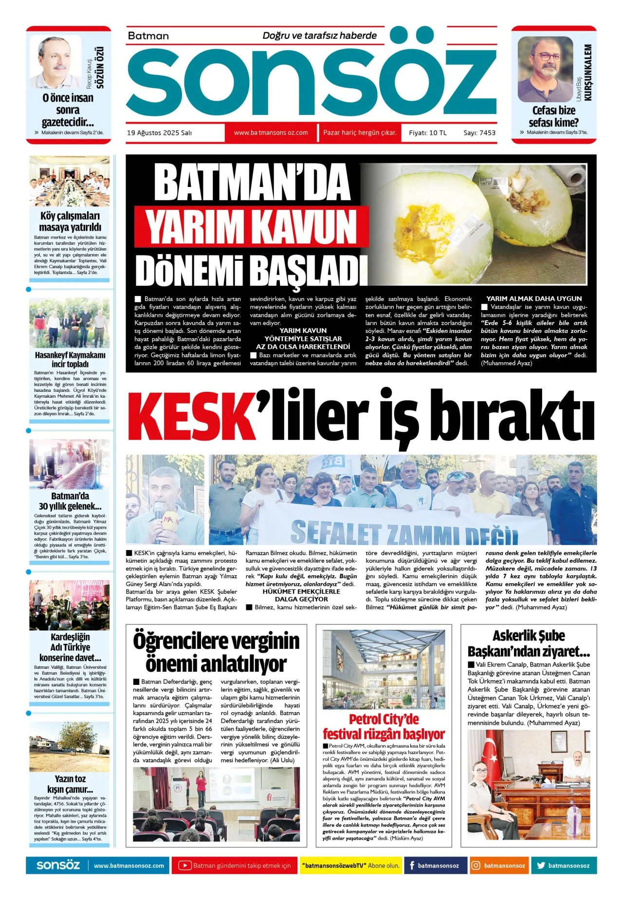 19 Ağustos 2025 e-gazete