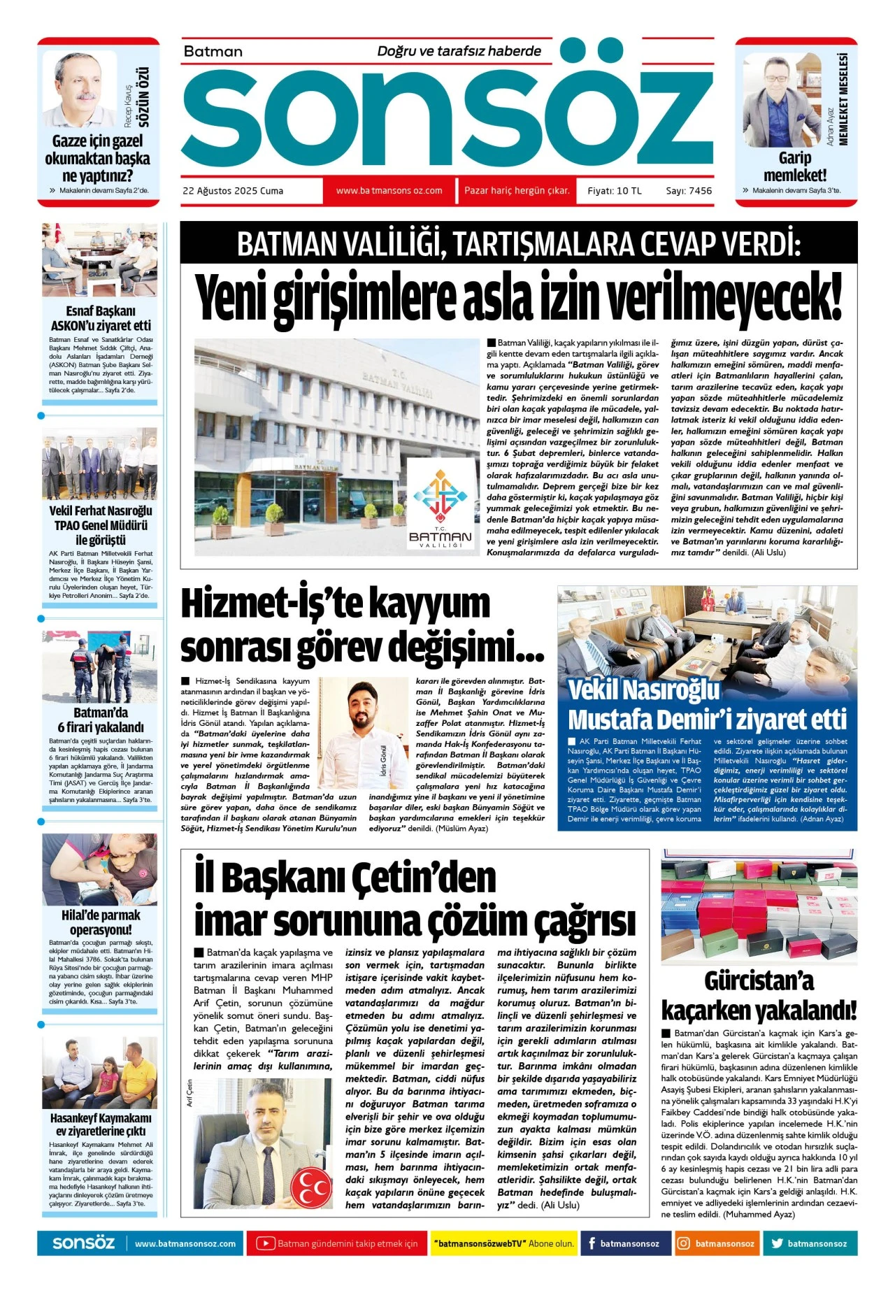 22 Ağustos 2025 e-gazete