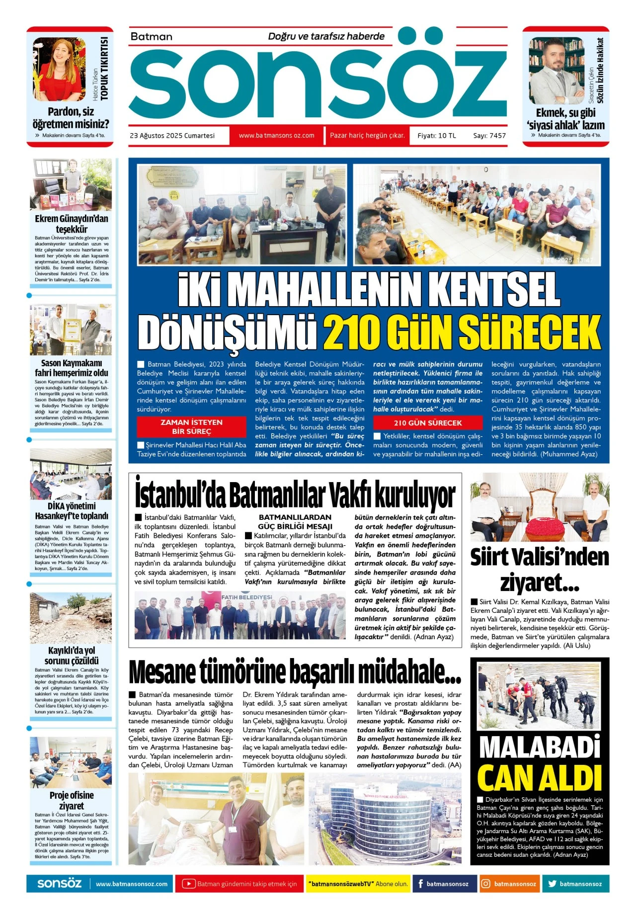 23 Ağustos 2025 e-gazete