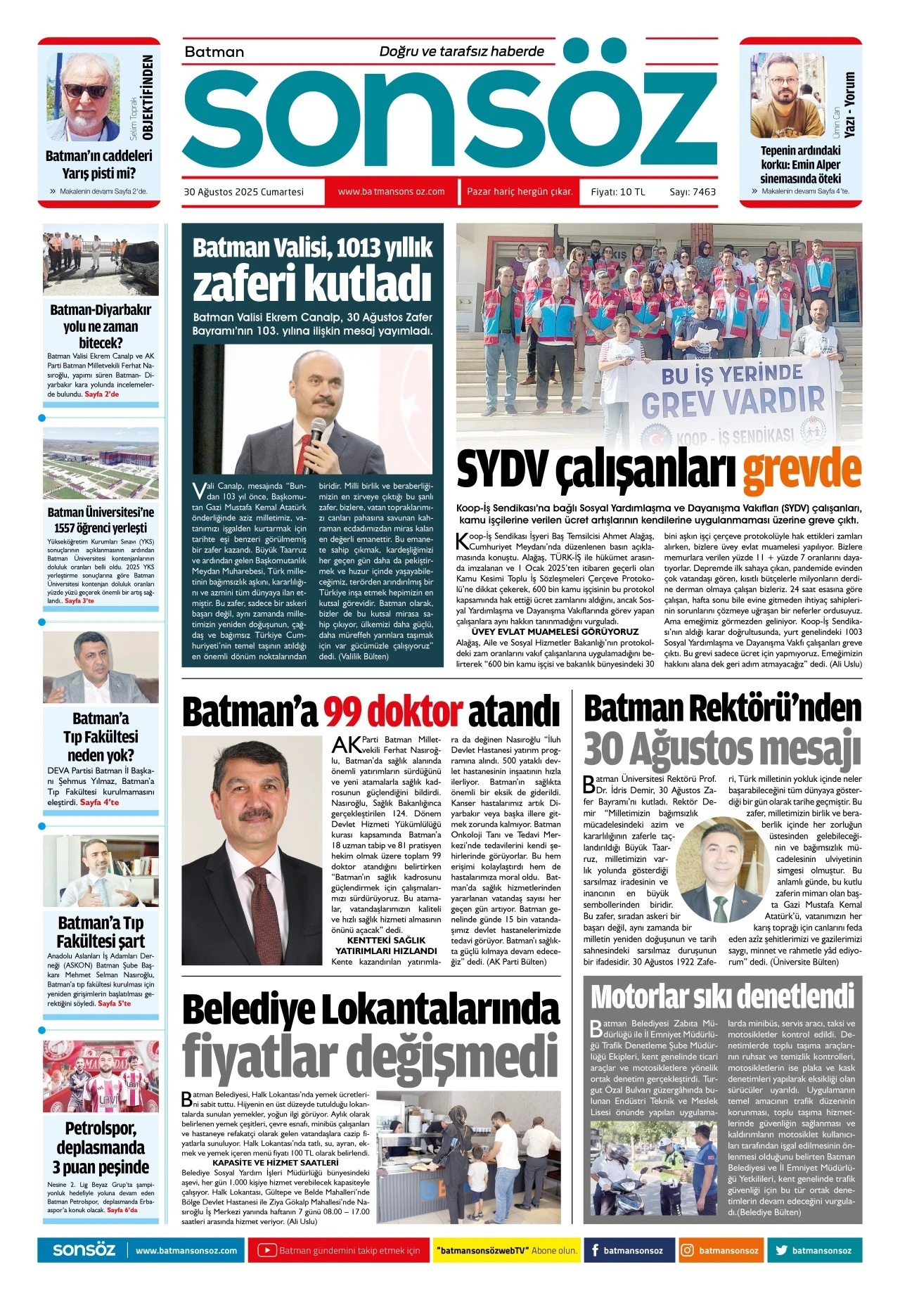 30 Ağustos 2025 e-gazete