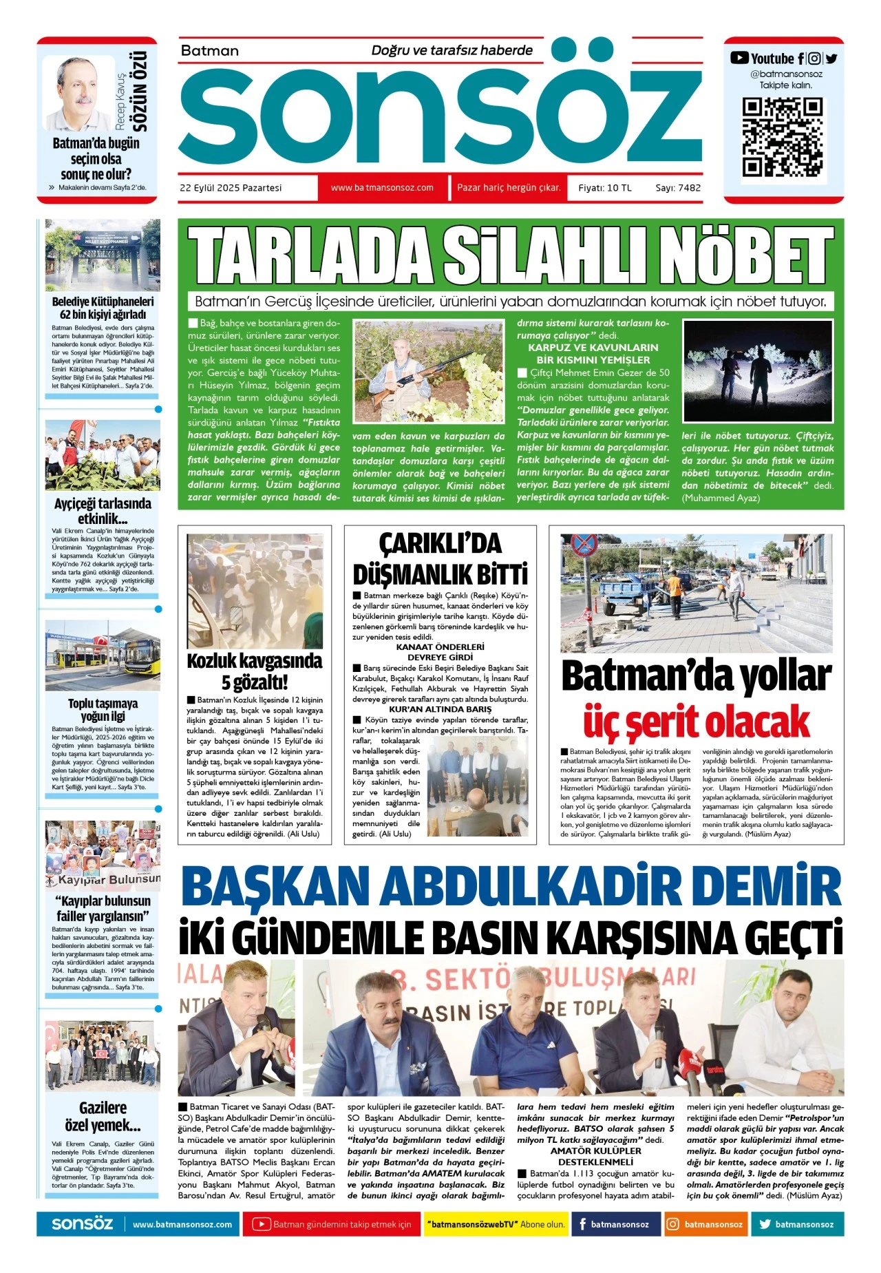 22 Eyl&uuml;l 2025 e-gazete