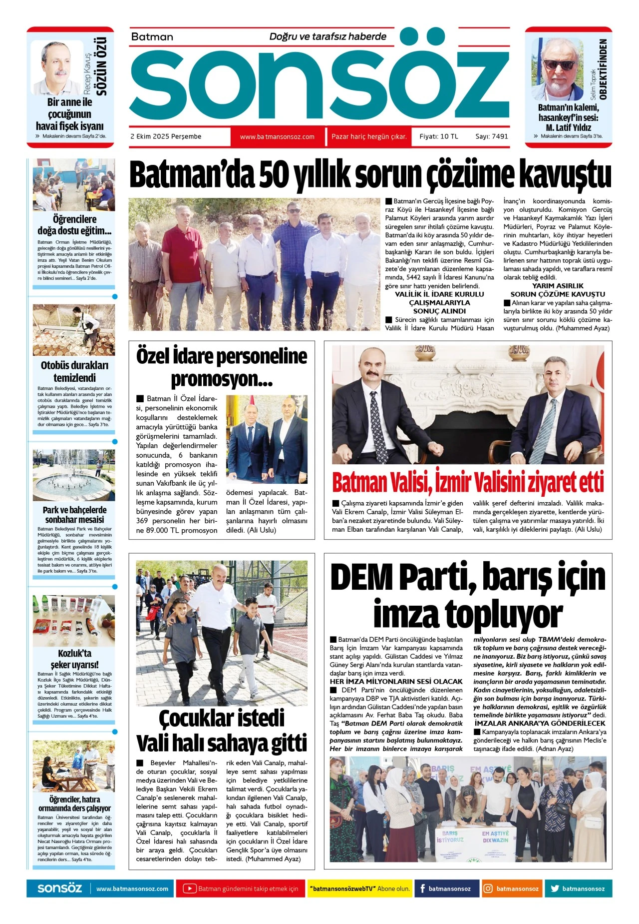 2 Ekim 2025 e-gazete