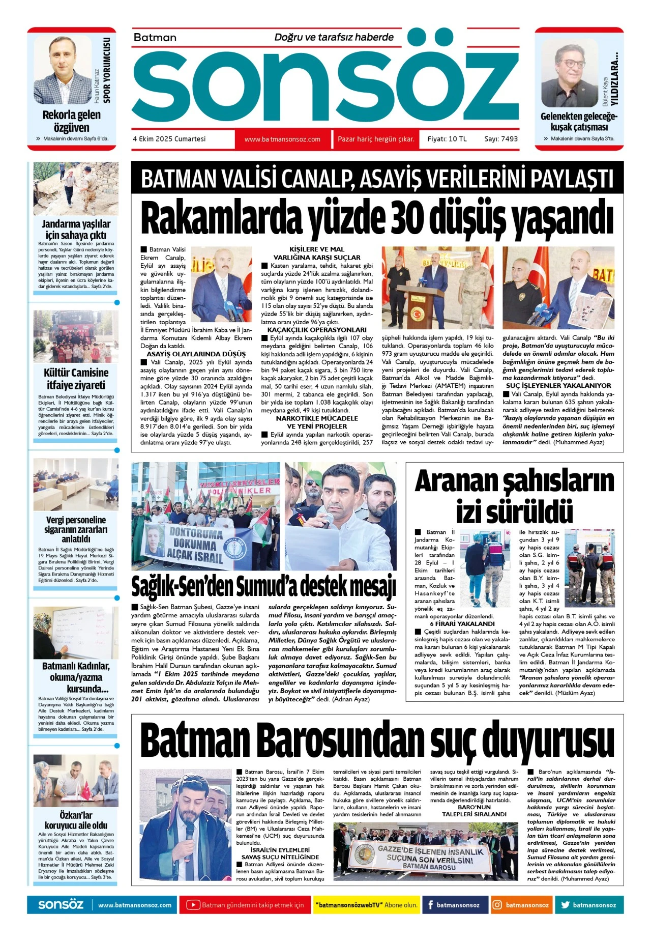 4 Ekim 2025 e-gazete