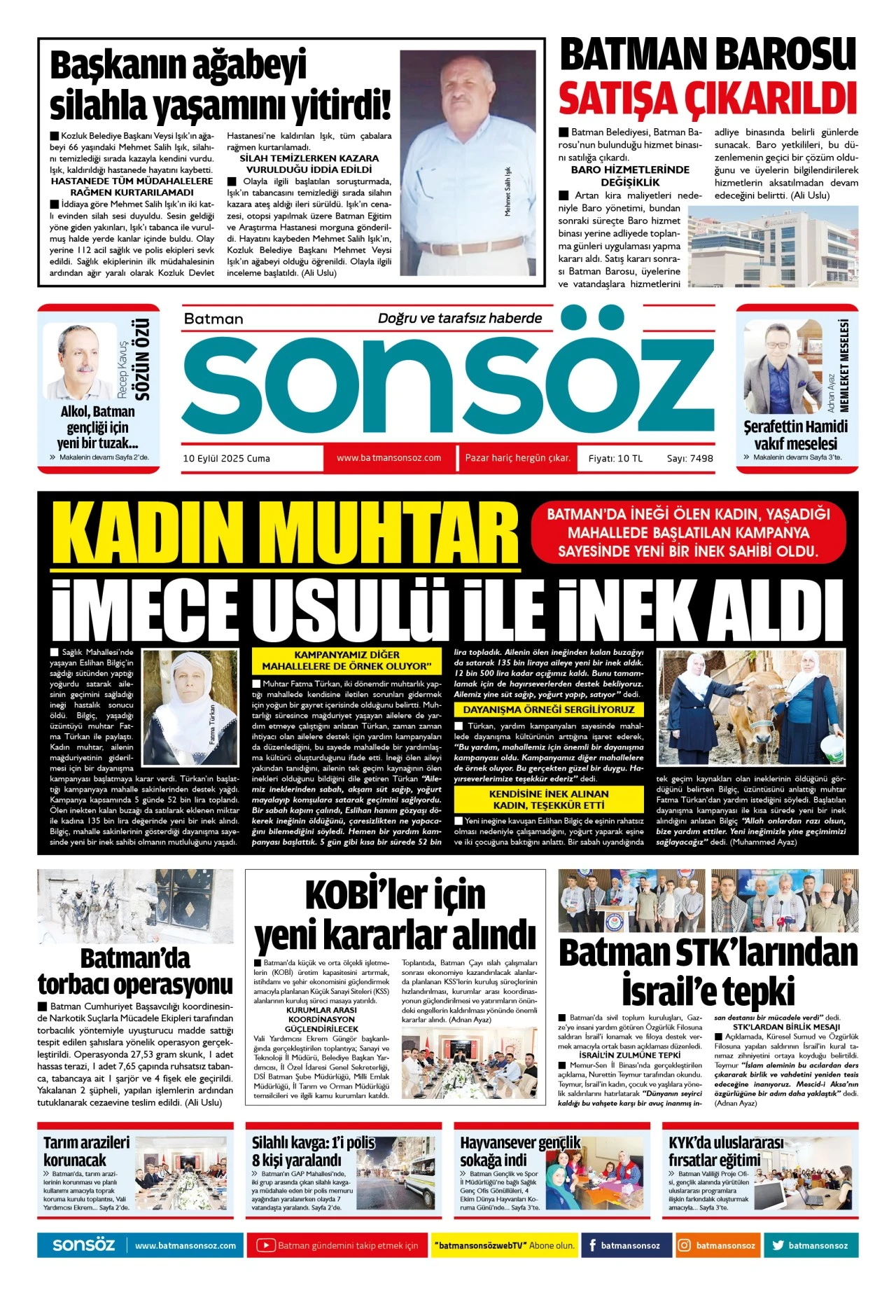 10 Ekim 2025 e-gazete