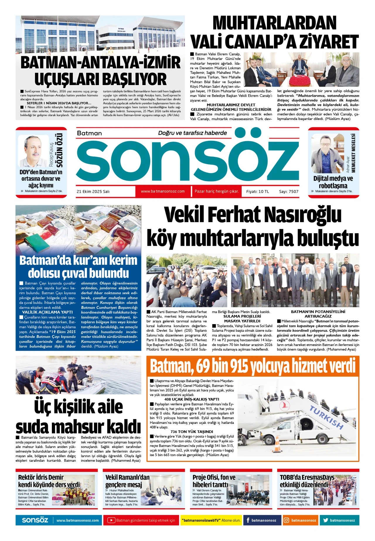 21 Ekim 2025 e-gazete