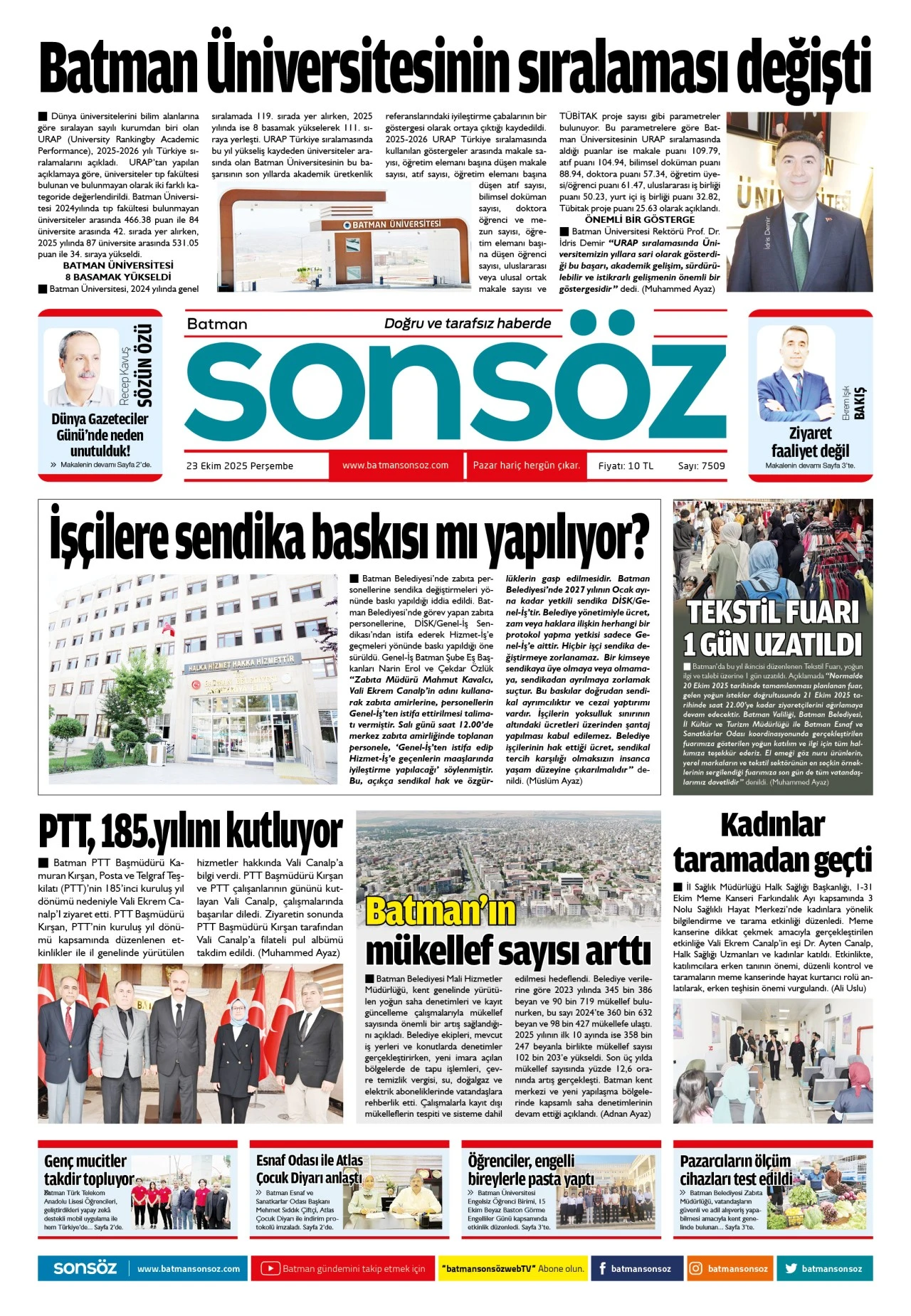 23 Ekim 2025 e-gazete