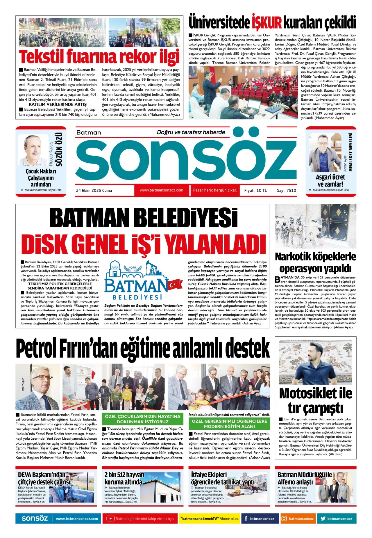 24 Ekim 2025 e-gazete