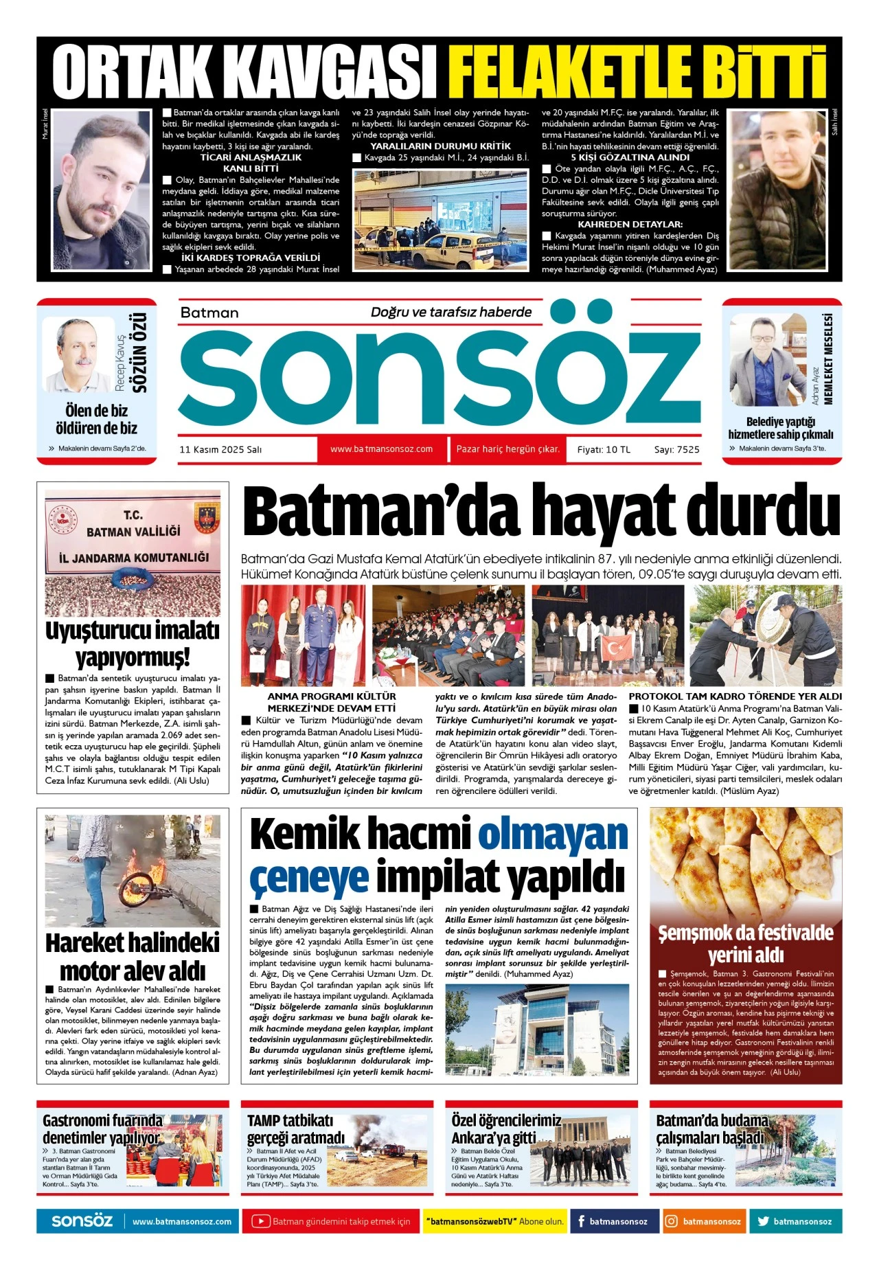 11 Kasım 2025 e-gazete